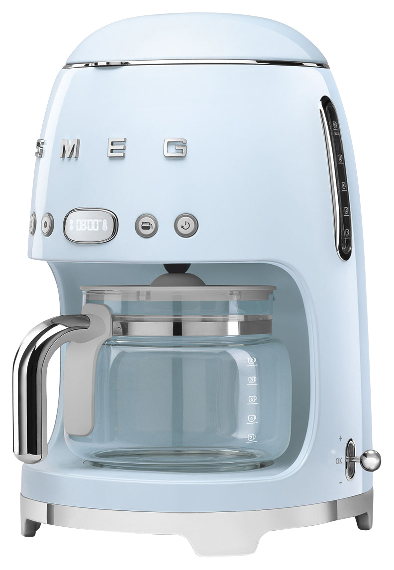 Smeg DCF02PBUK Drip Coffee Machine - Pastel Blue