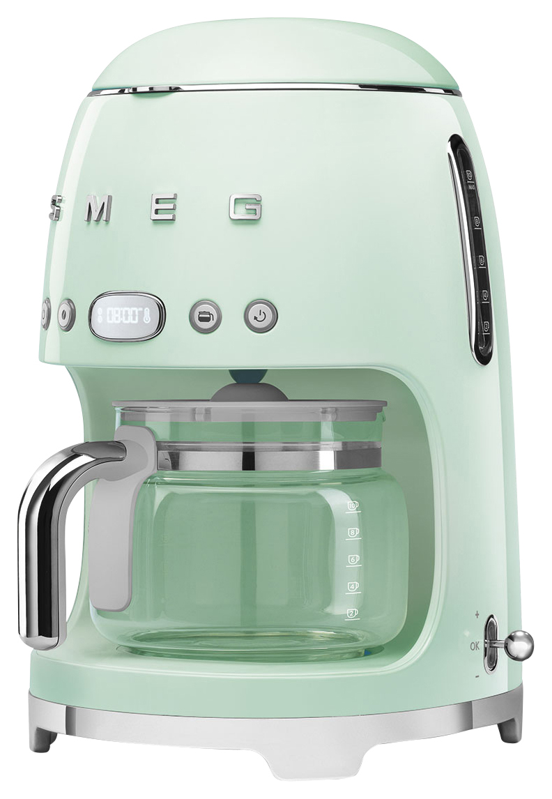 Smeg DCF02PGUK Drip Coffee Machine - Pastel Green