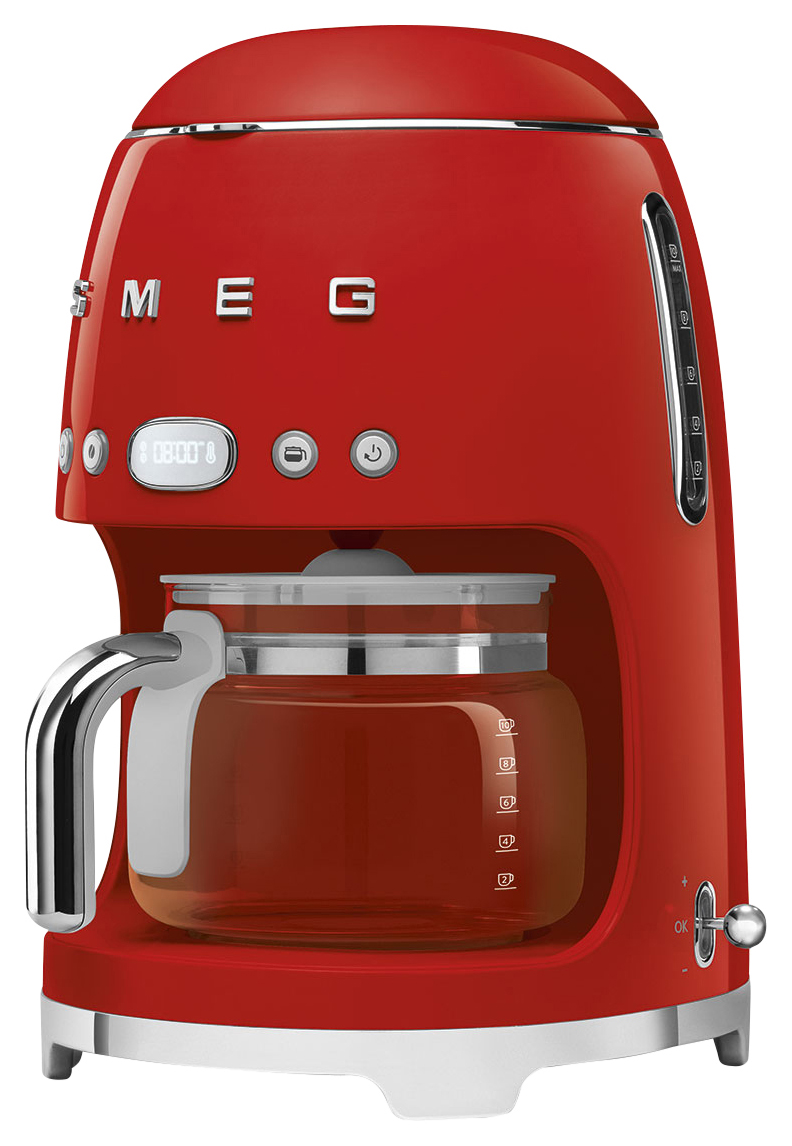 Smeg DCF02RDUK Drip Coffee Machine - Red