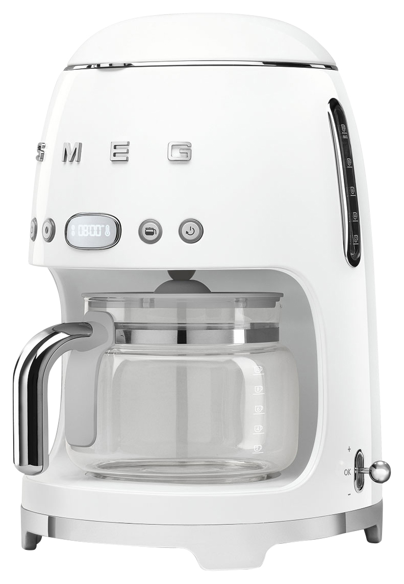Smeg DCF02WHUK Drip Coffee Machine - White