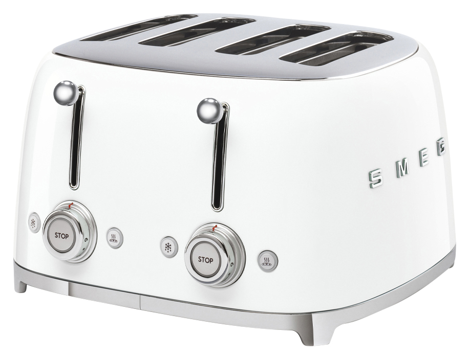 Smeg TSF03WHUK Four Slice Toaster - White