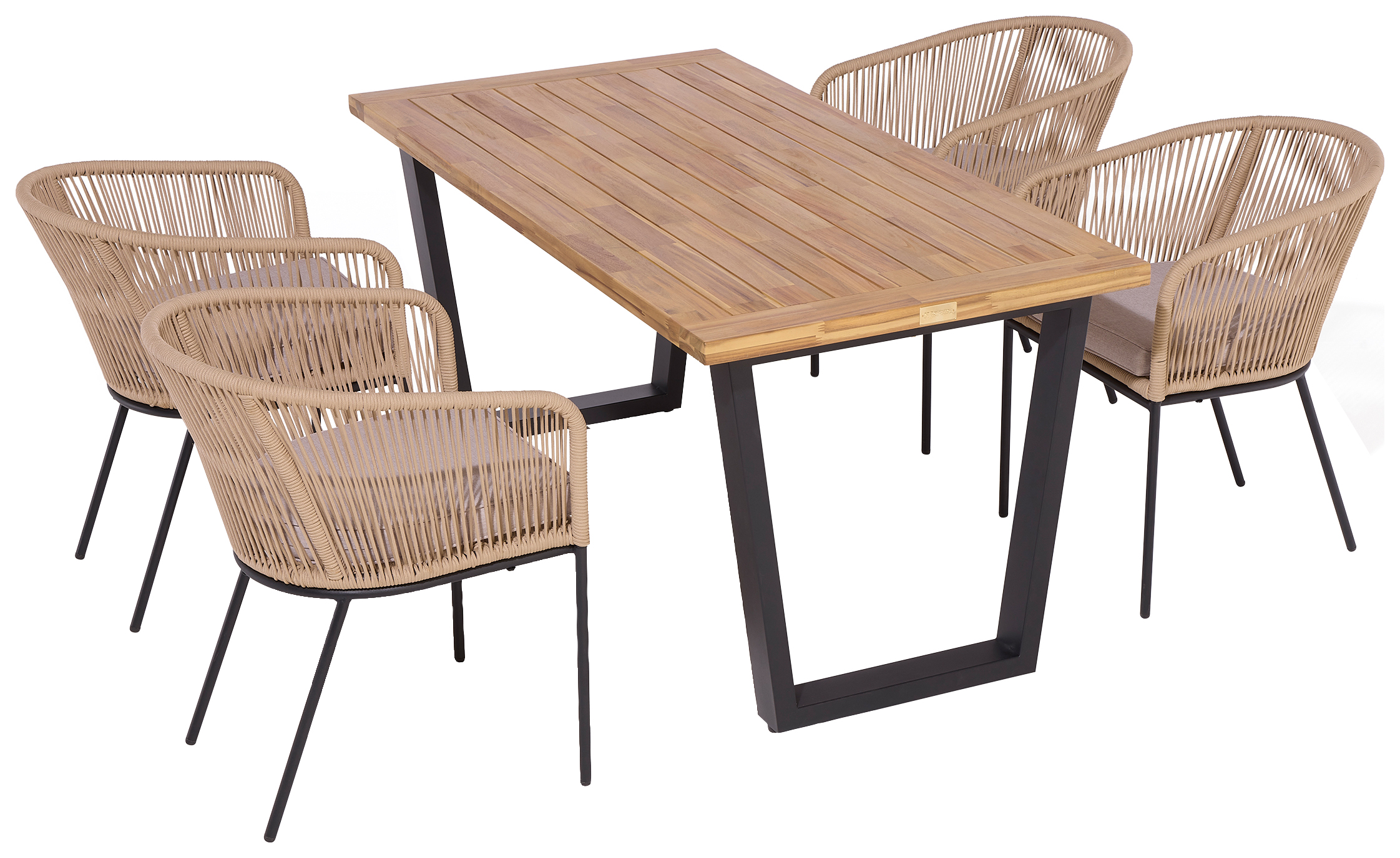 Rowlinson Oslo 4 Seat Dining Set