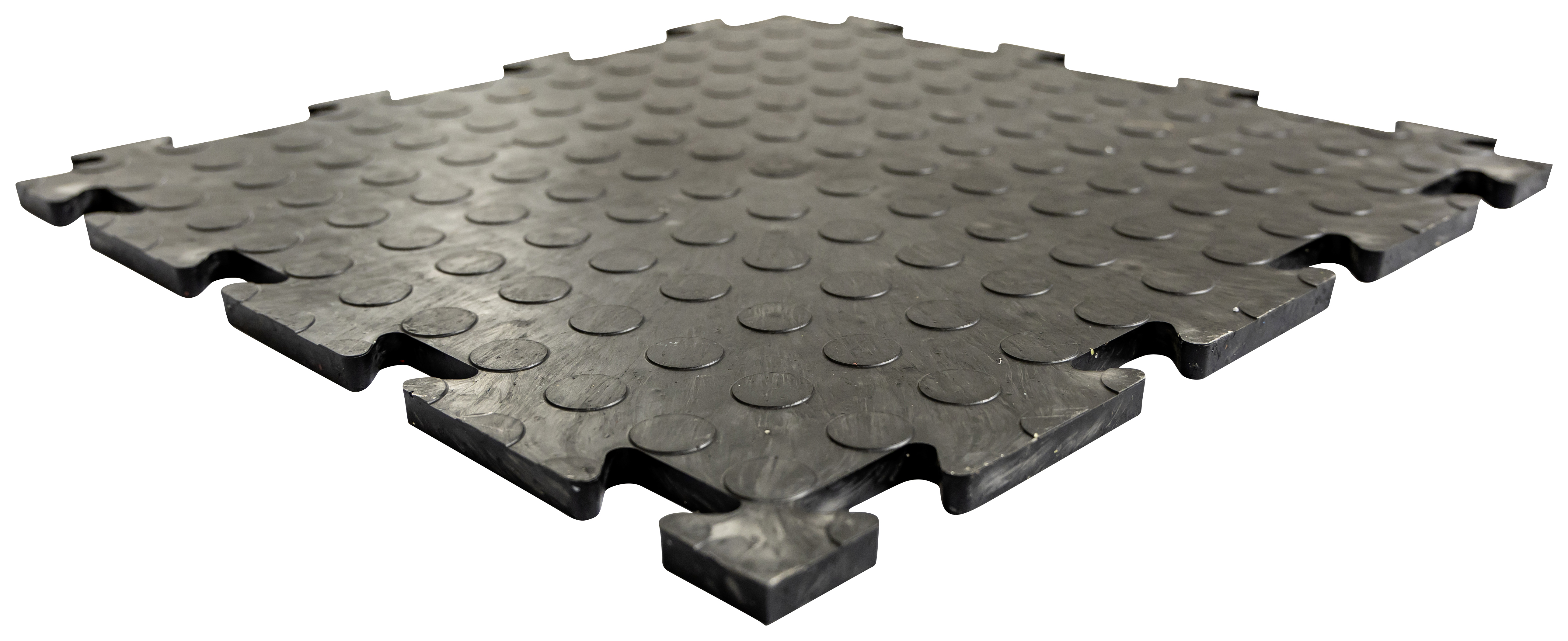 Protec Rhino Black Round Protection Tile - Sample