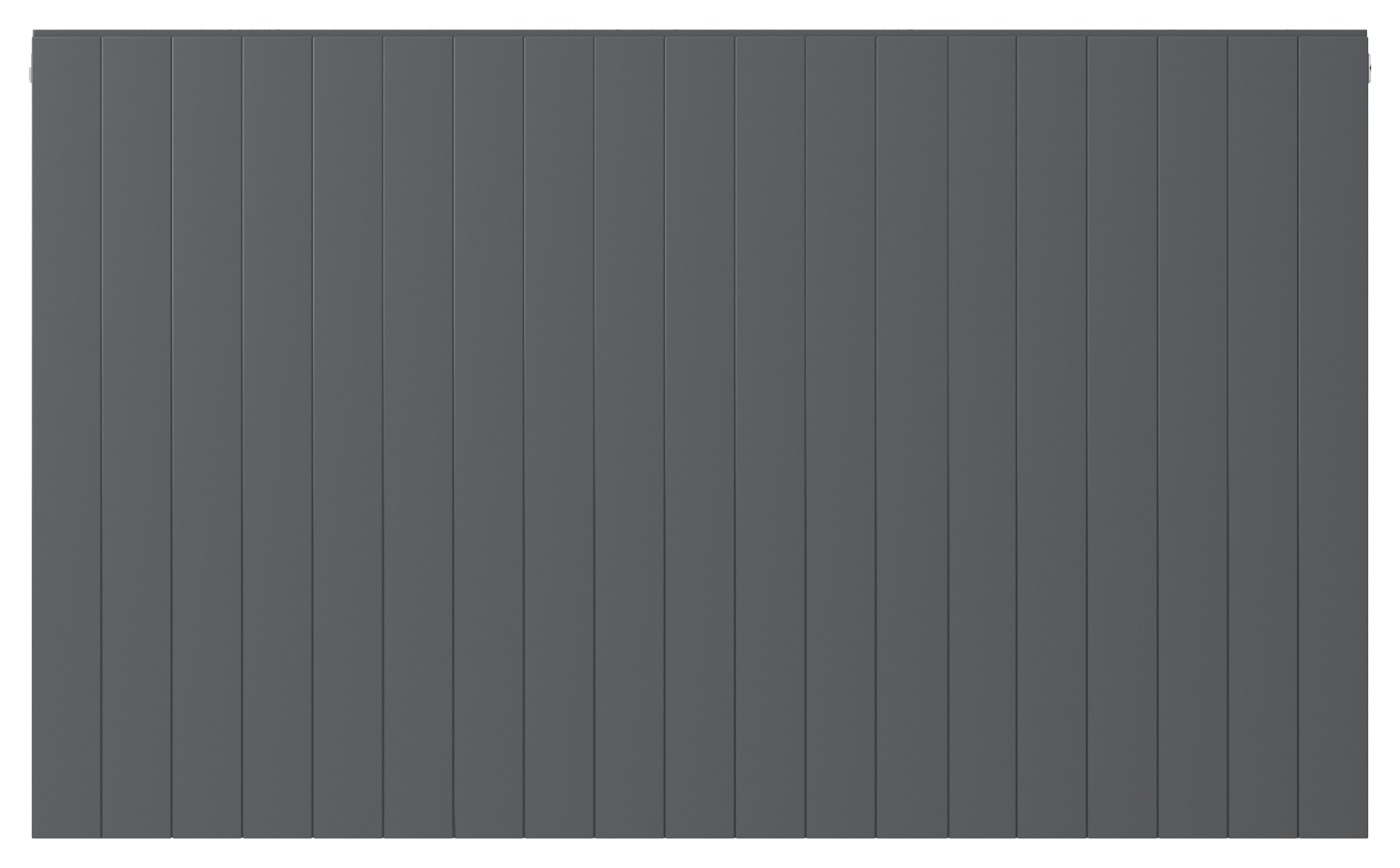 Henrad by Stelrad Grey Silhouette Concept Single Panel Horizontal Designer Radiator - 600mm