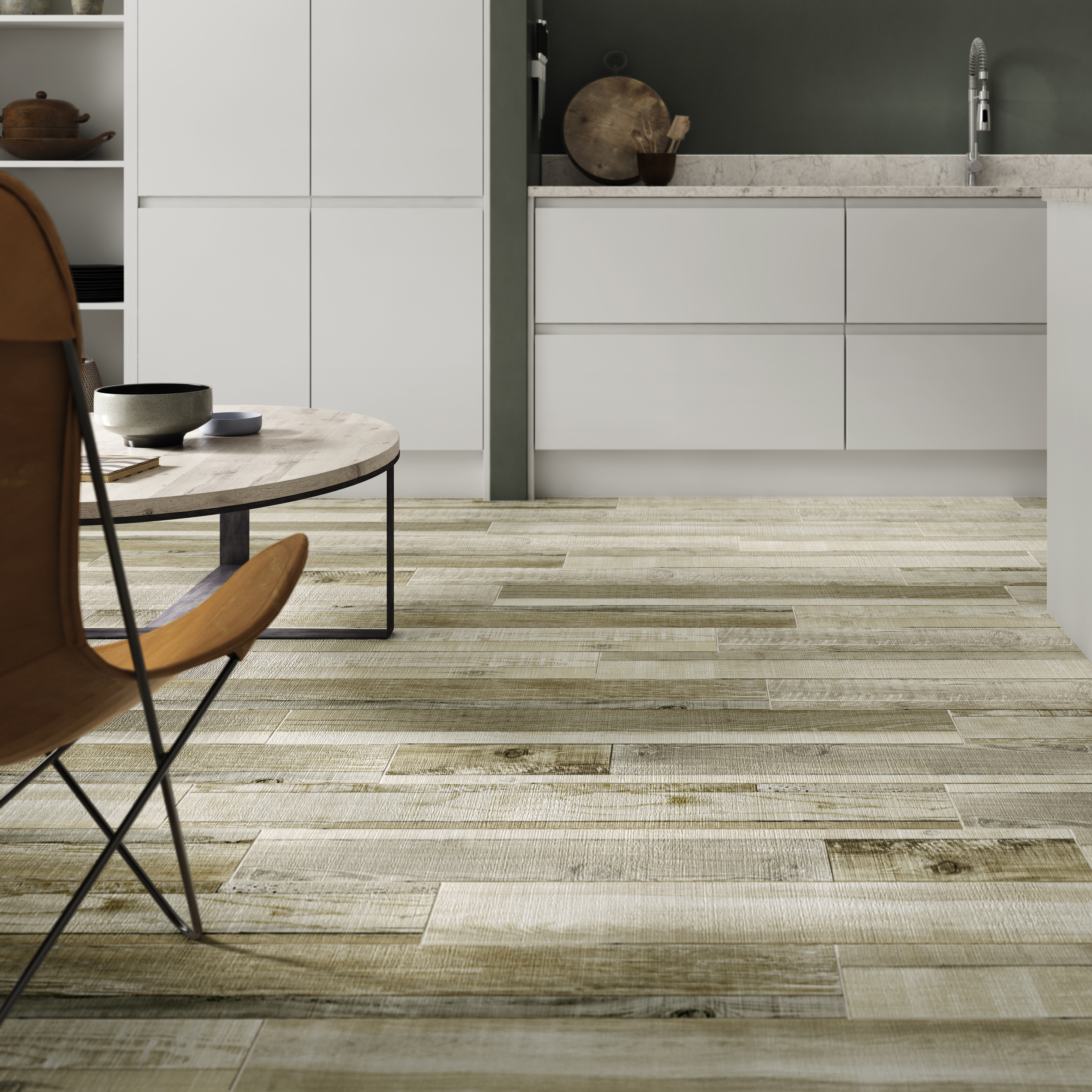 Wickes Boutique Kauri Natural Porcelain Wall & Floor Tile - 1200 x 200mm