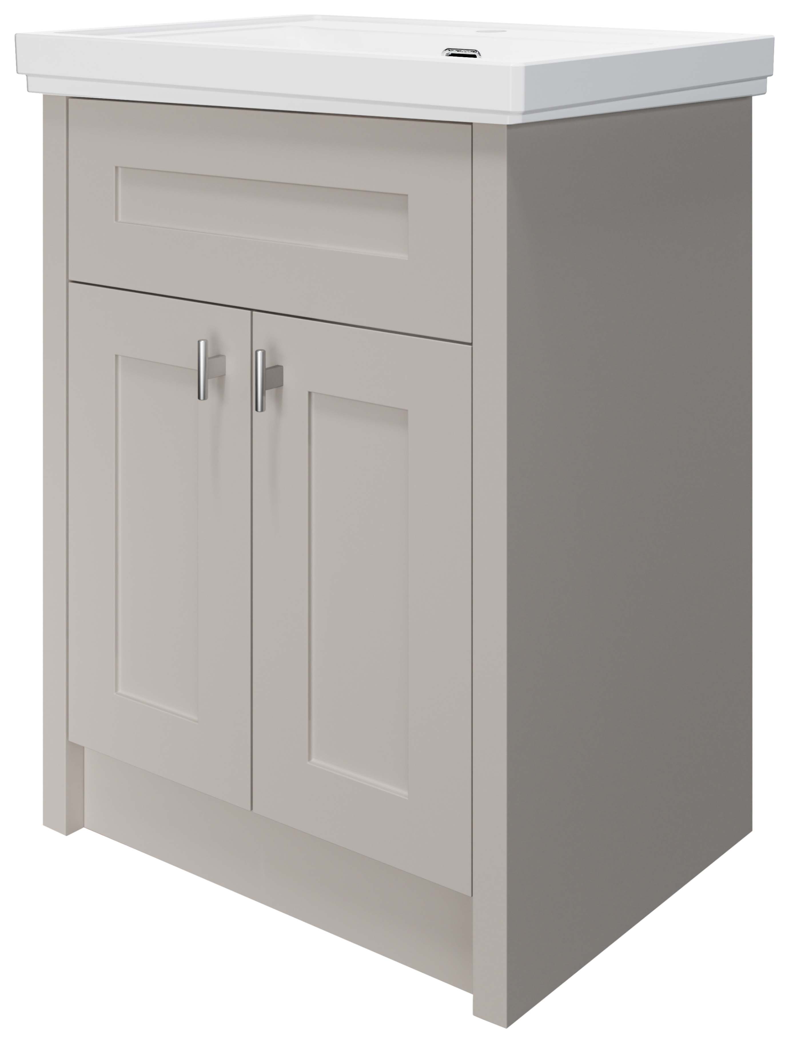 Wickes Hayman Matt Chashmere Traditional Freestanding Vanity Unit & Haven Basin - 881 x 600mm