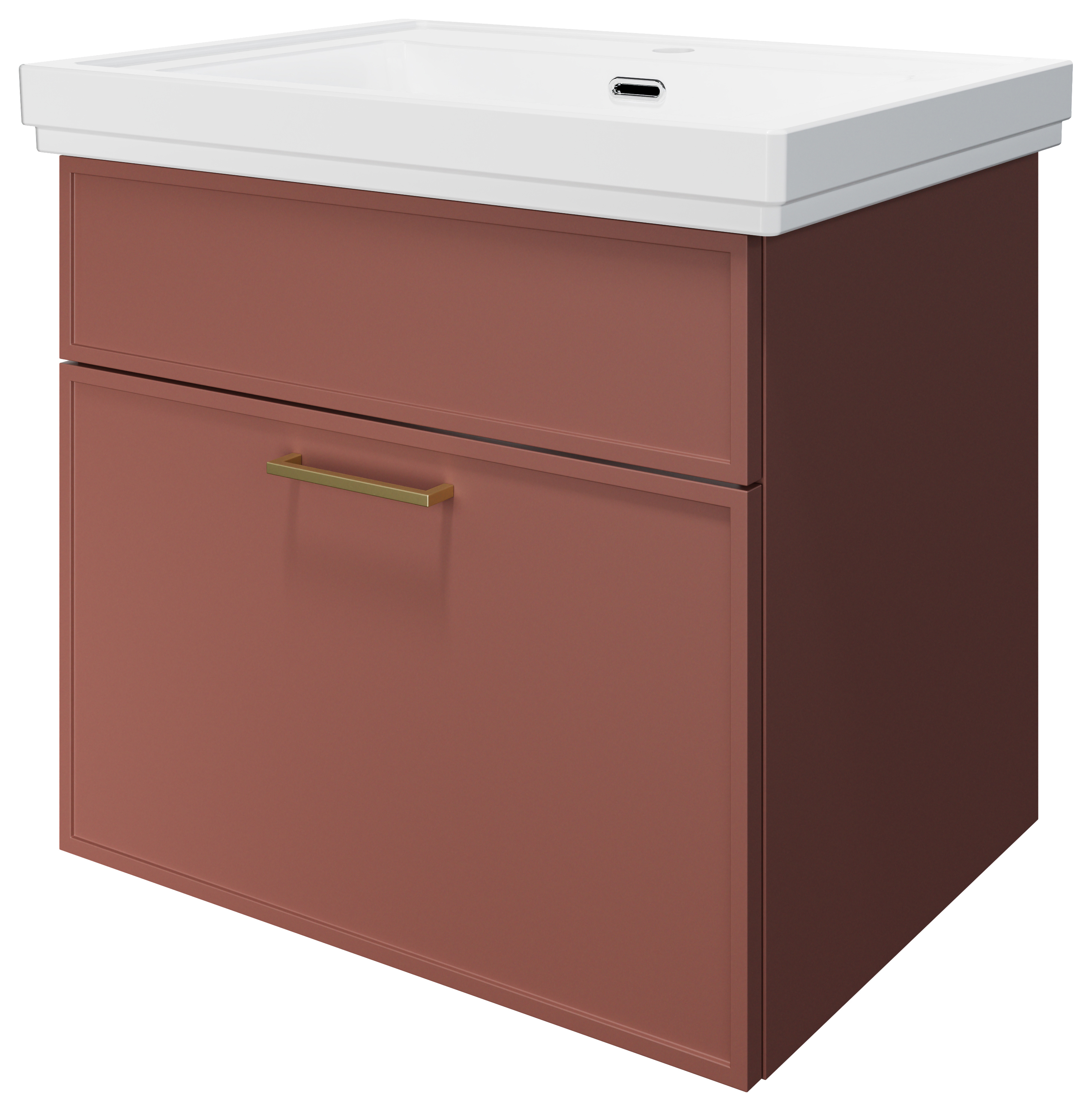 Wickes Haven Rusty Red Wall Hung Vanity Unit
