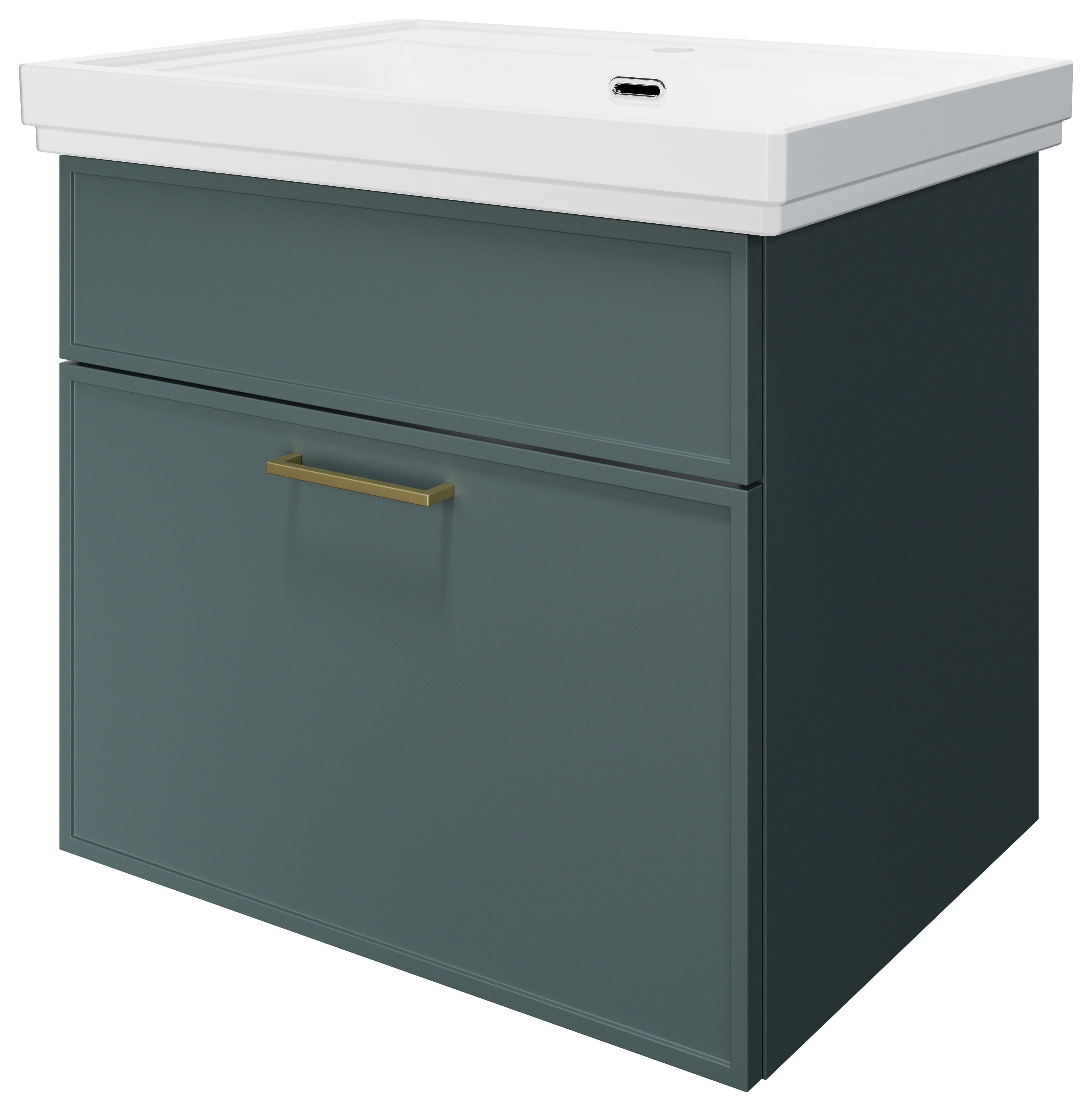 Wickes Haven Kombu Green Wall Hung Vanity Unit