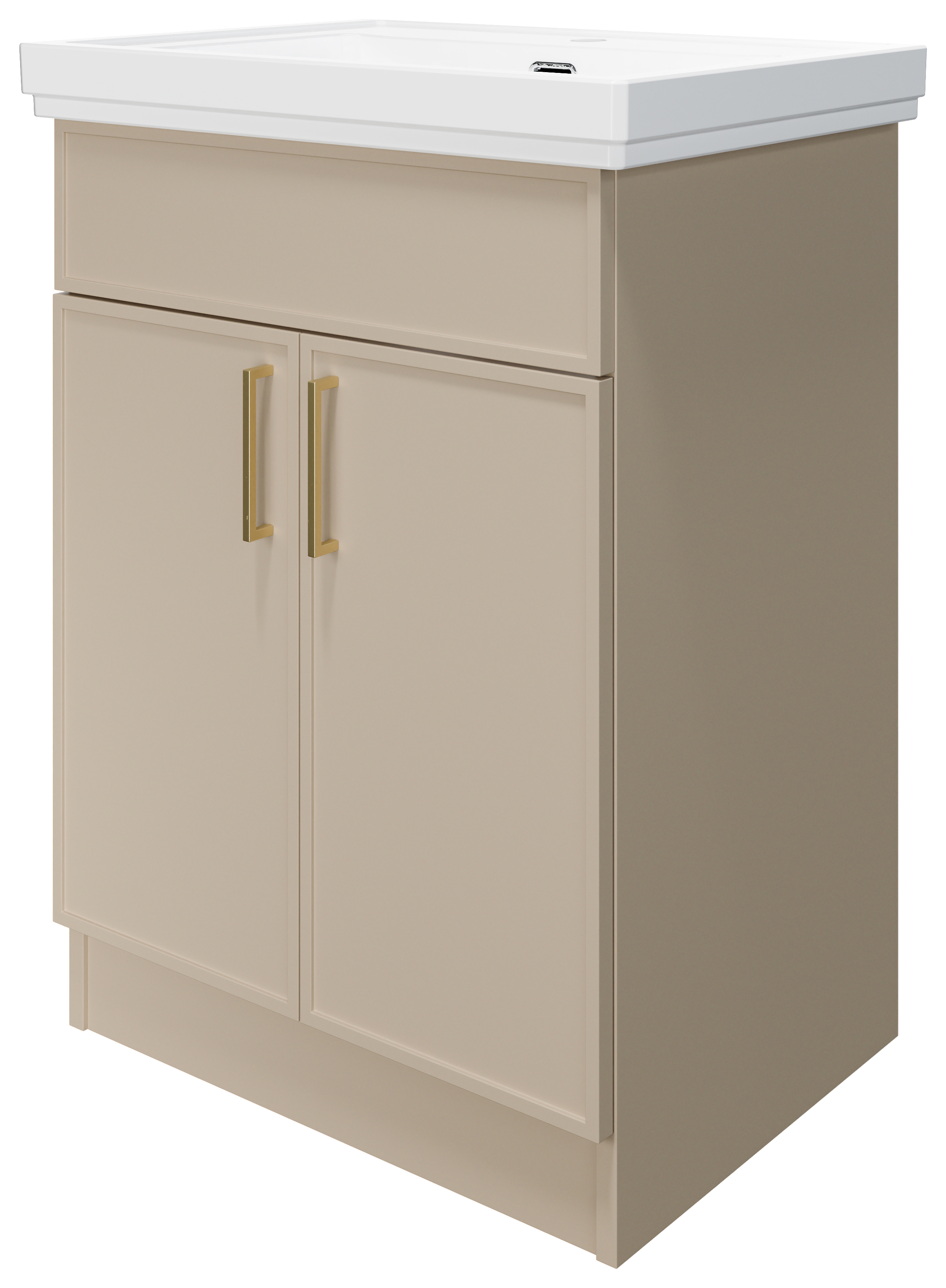 Wickes Haven Macadamia Freestanding Vanity Unit & Haven Basin - 865 x 600mm