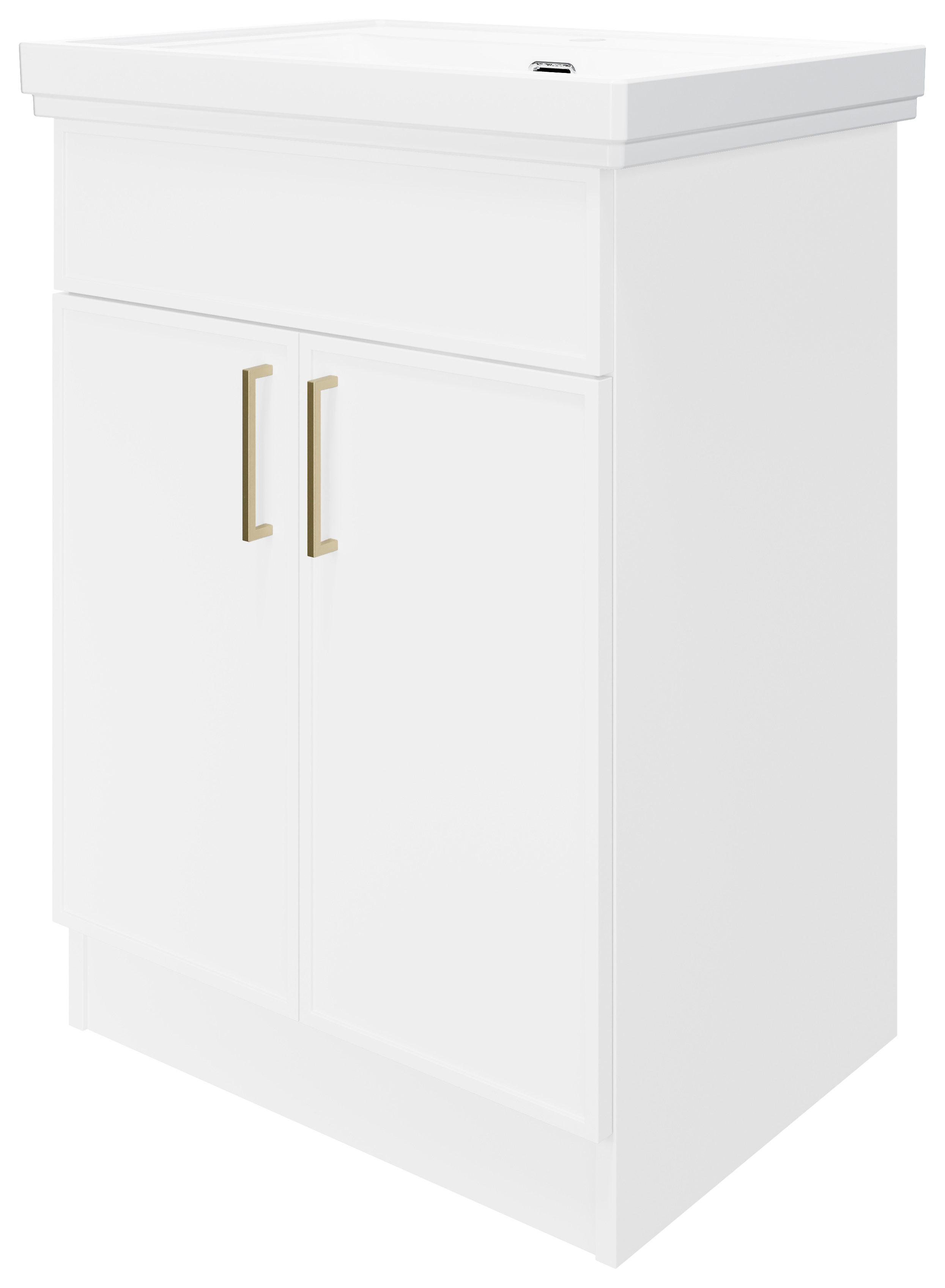 Wickes Haven Matt White Freestanding Vanity Unit & Haven Basin - 865 x 600mm