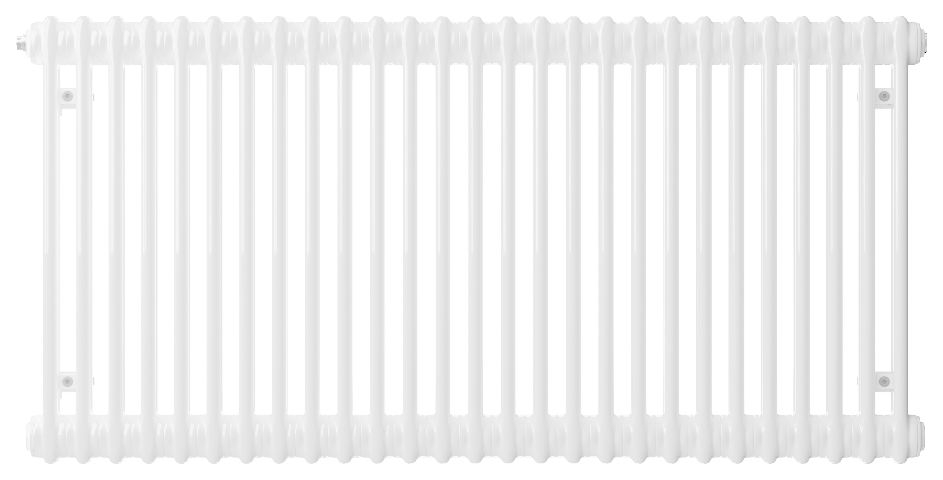 Henrad by Stelrad White 2 Column Horizontal Designer Radiator - 500mm