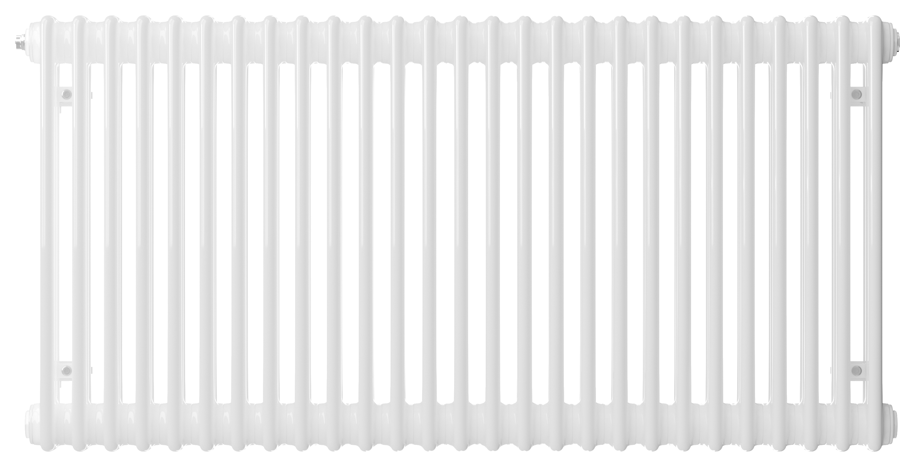 Henrad by Stelrad White 3 Column Horizontal Designer Radiator - 500mm