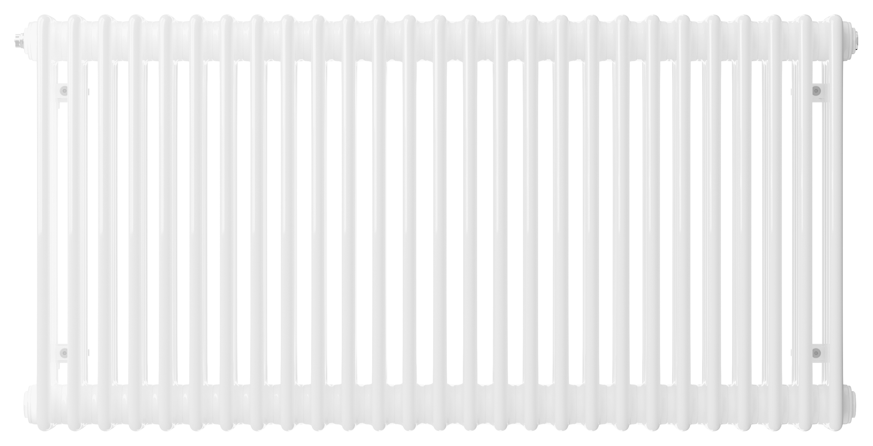 Henrad by Stelrad White 4 Column Horizontal Designer Radiator - 500mm
