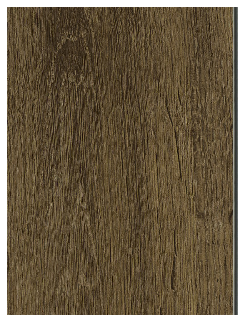 Novocore Dark Brown Oak Herringbone Luxury Vinyl Flooring with Integrated Underlay - Sample