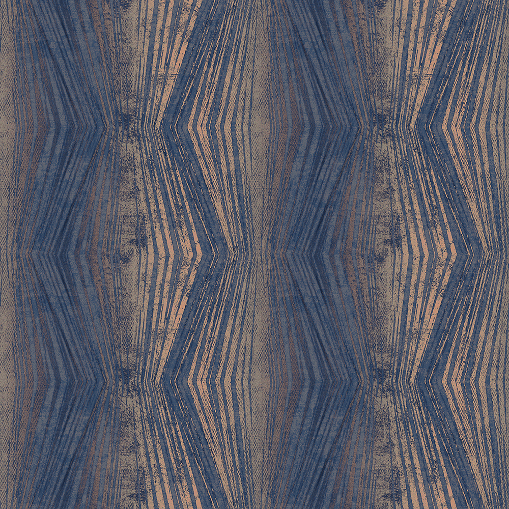 Boutique Vermeil Stripe Blue Wallpaper Sample