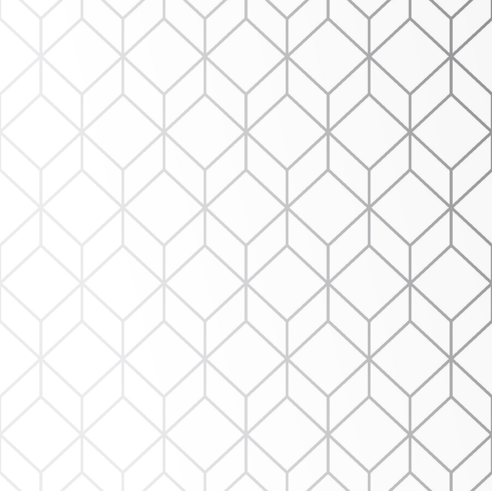 Superfresco Easy Myrtle Geo White/Silver Wallpaper Sample