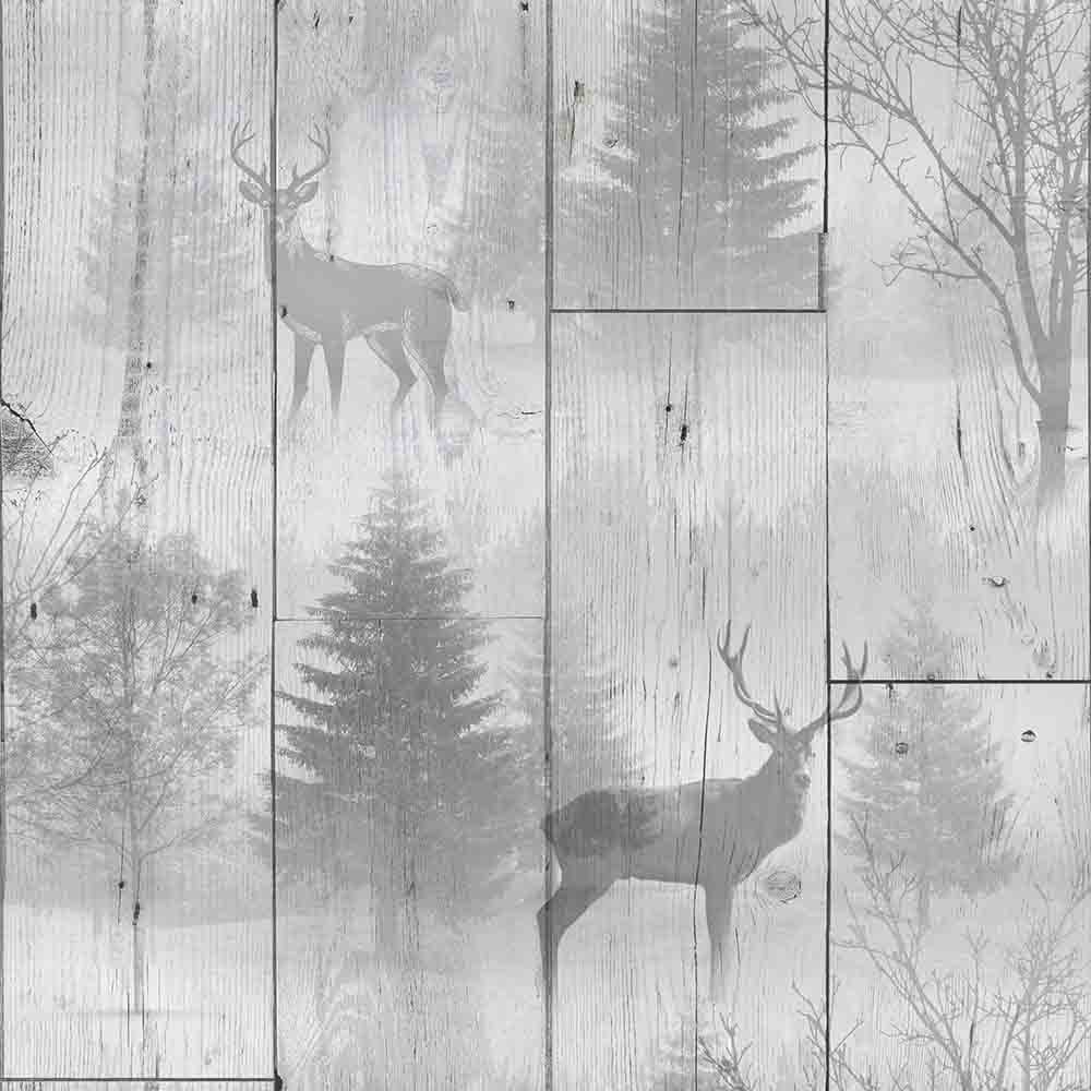 Superfresco Easy Highland Plank Grey Wallpaper Sample