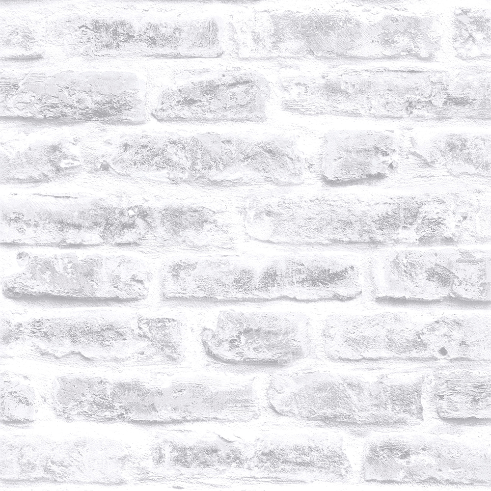 Superfresco Easy Brick White Wallpaper Sample