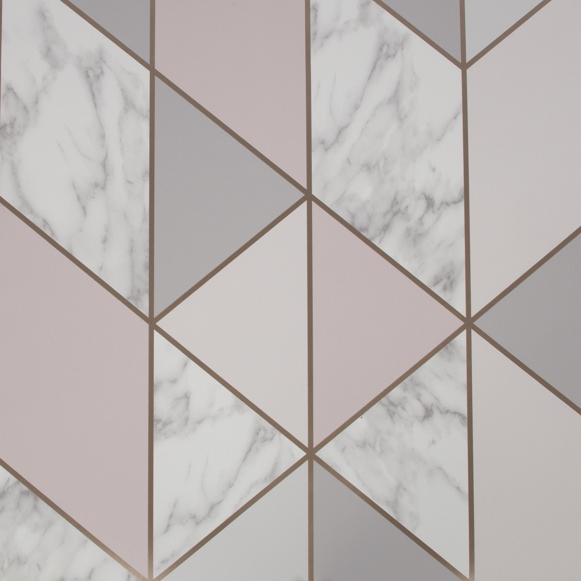 Sublime Marble Blush Geo Wallpaper Sample