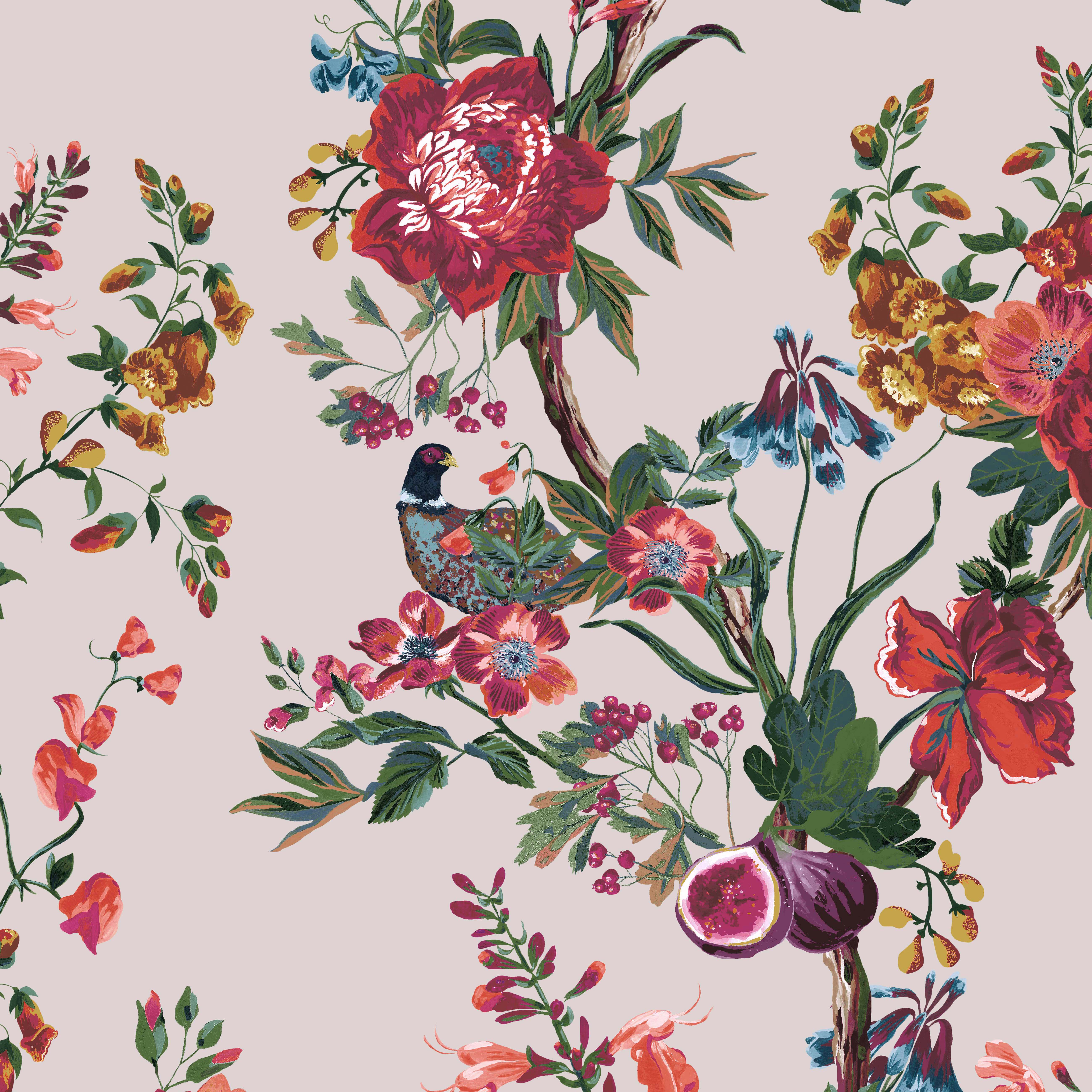 Joules Forest Chinoiserie Antique Crme Wallpaper Sample