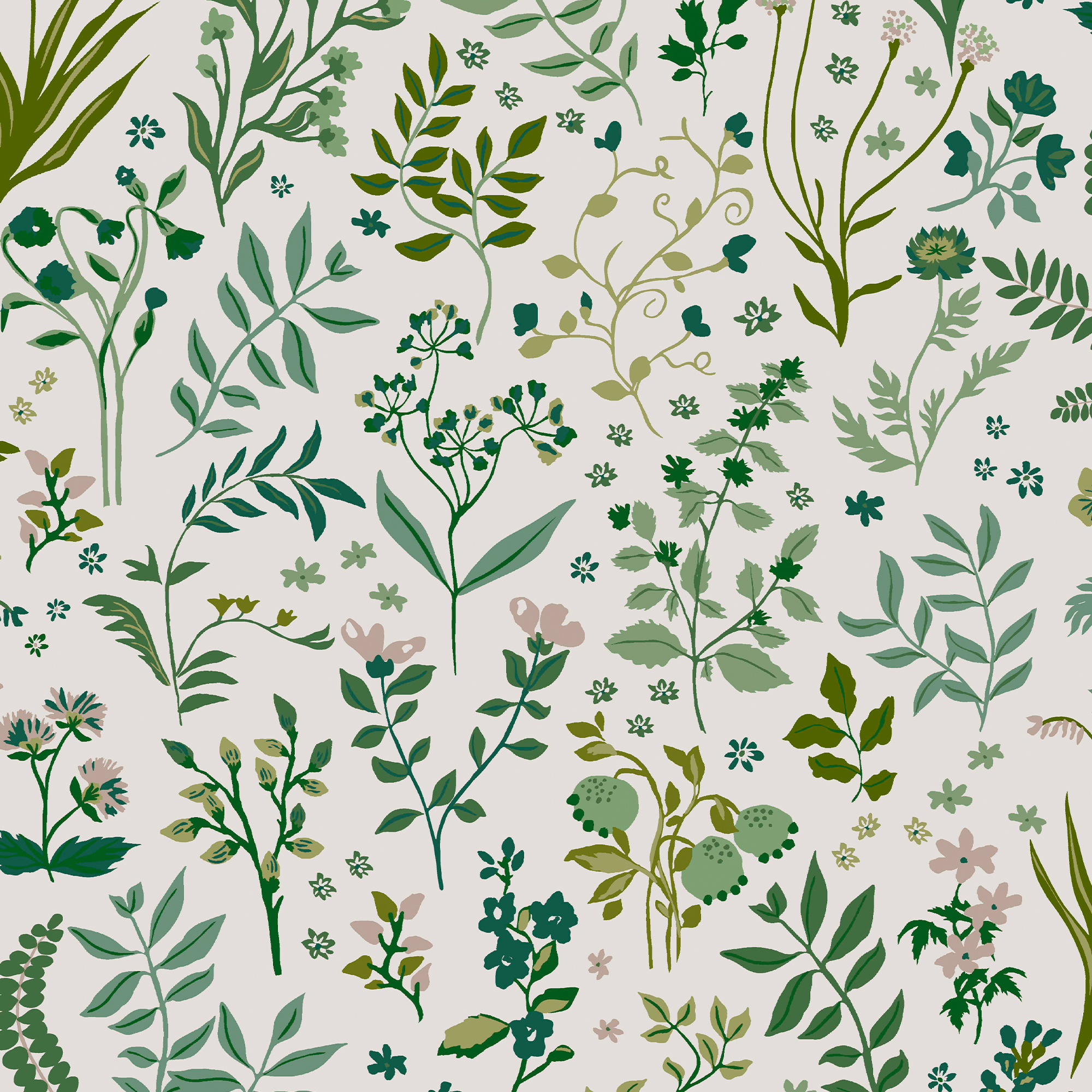 Joules Holcombe Floral Crme Wallpaper Sample