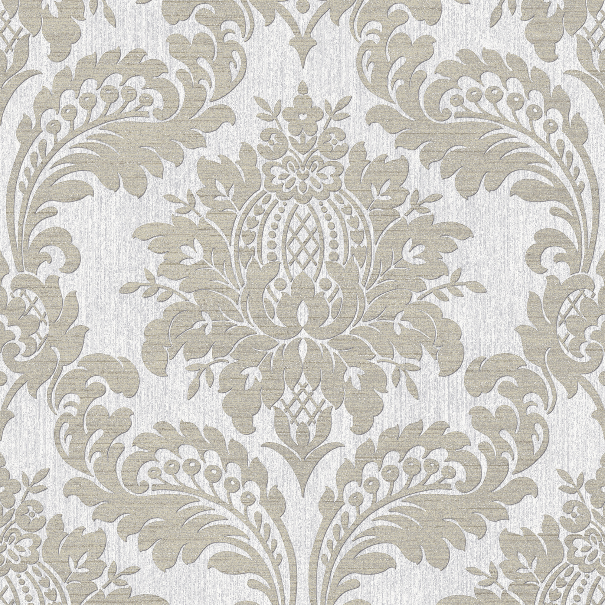 Boutique Archive Damask Grey Wallpaper Sample
