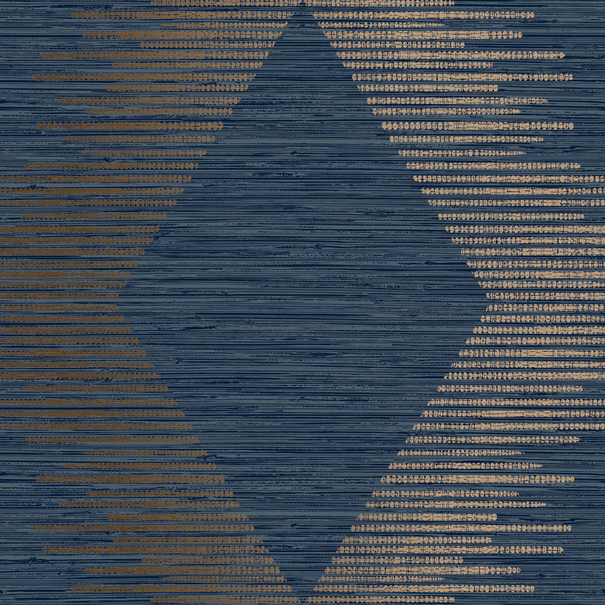 Superfresco Easy Serenity Geo Navy/Copper Wallpaper Sample