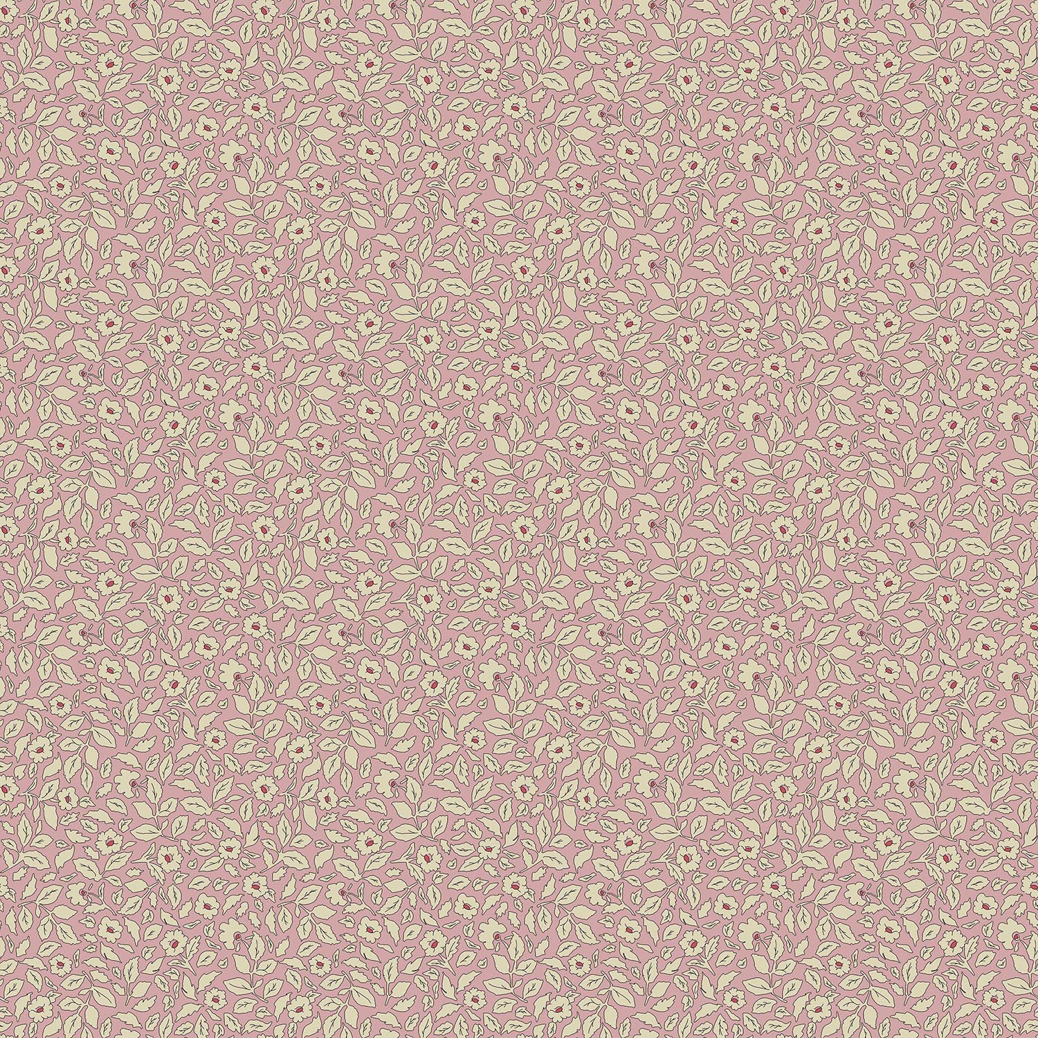 Joules Ditsy Floral Print Soft Pink Wallpaper Sample