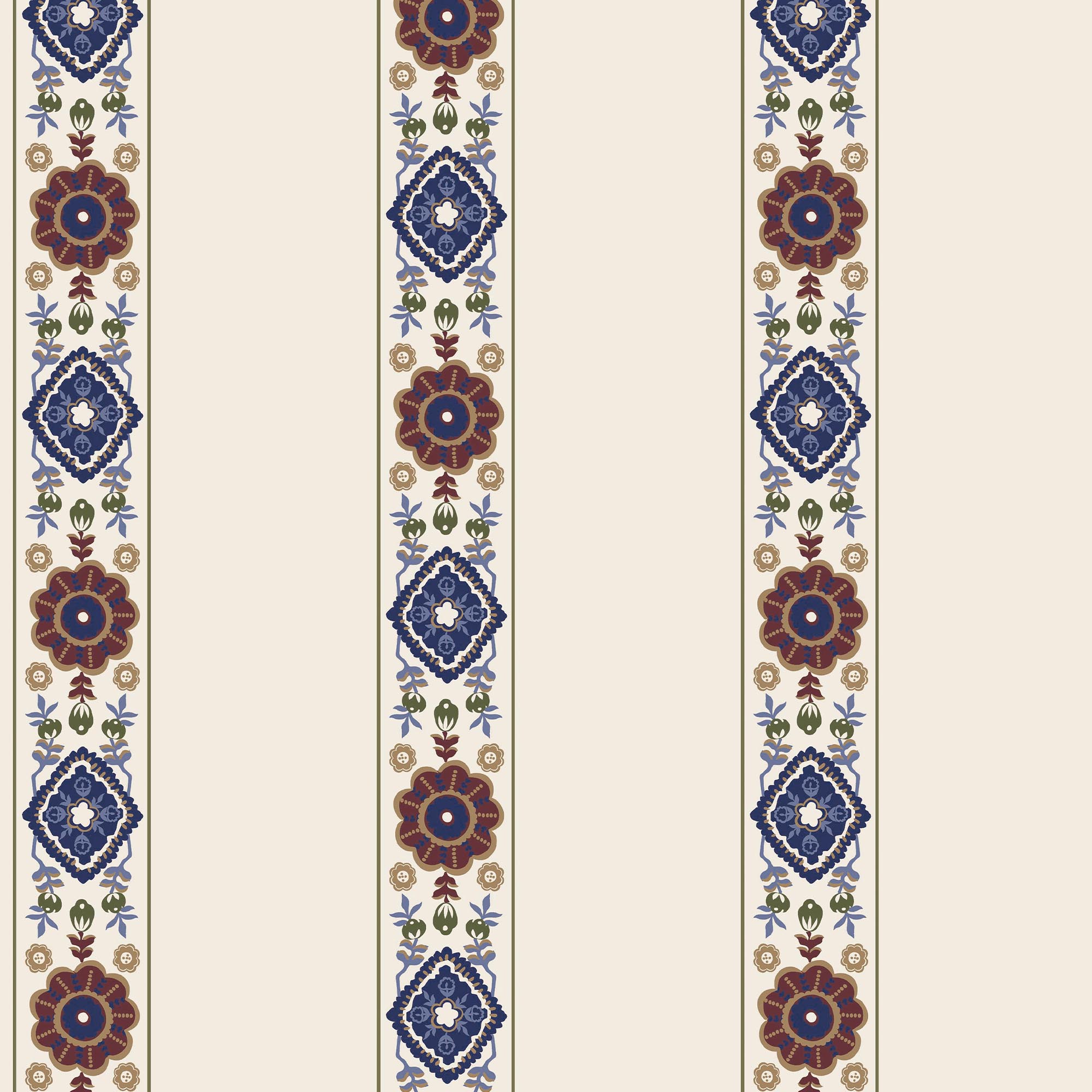 Joules Grove Border Cream/Multi Wallpaper Sample