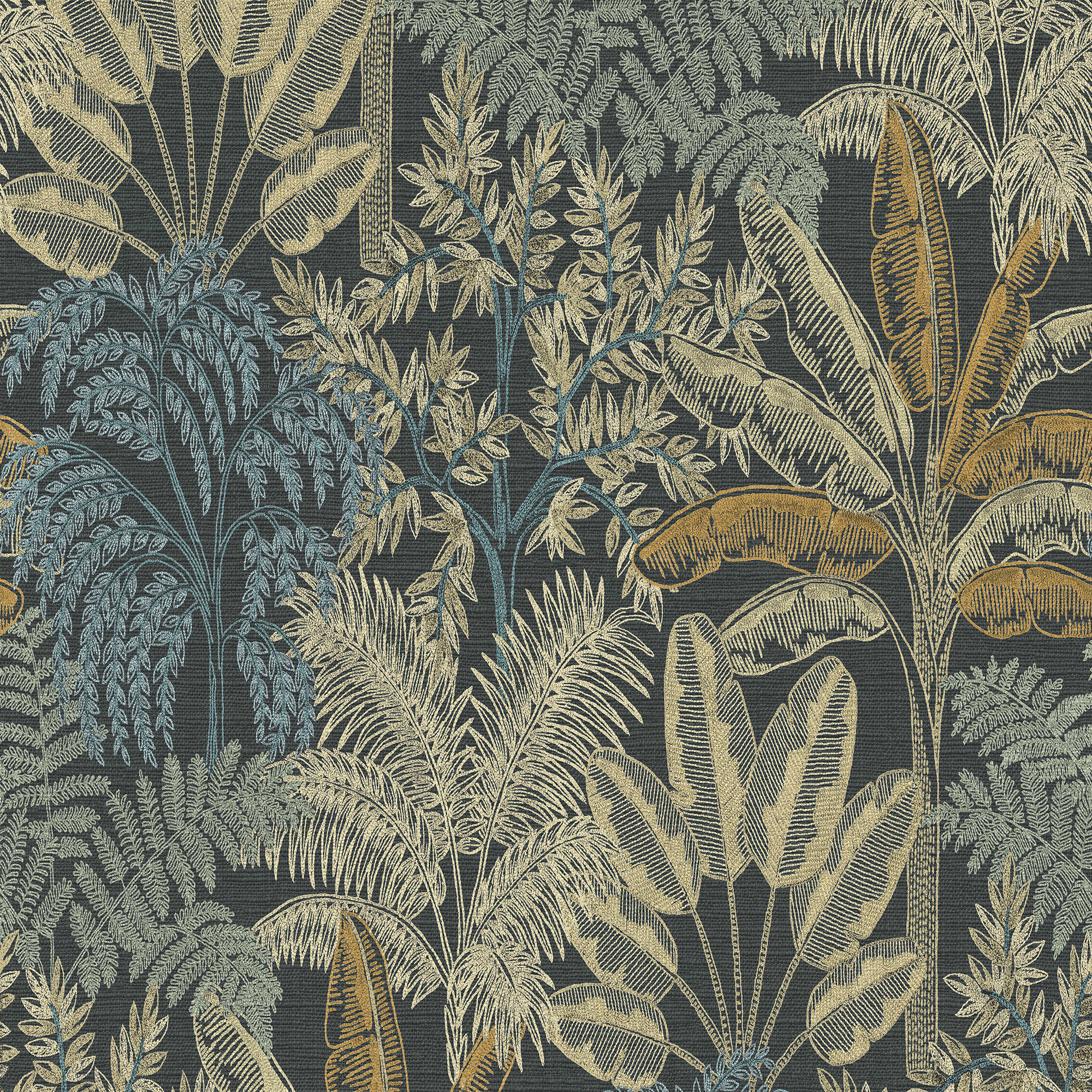 Superfresco Easy Intrigue Midnight Wallpaper Sample