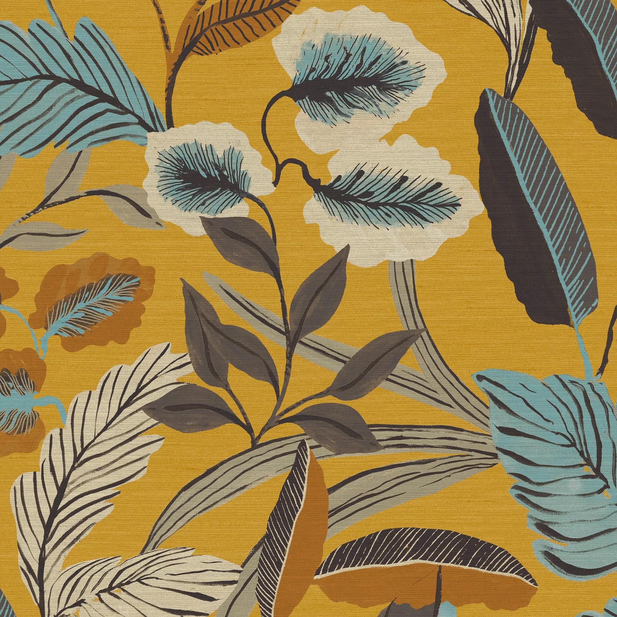 Sublime Paradise Arts Ochre Wallpaper Sample