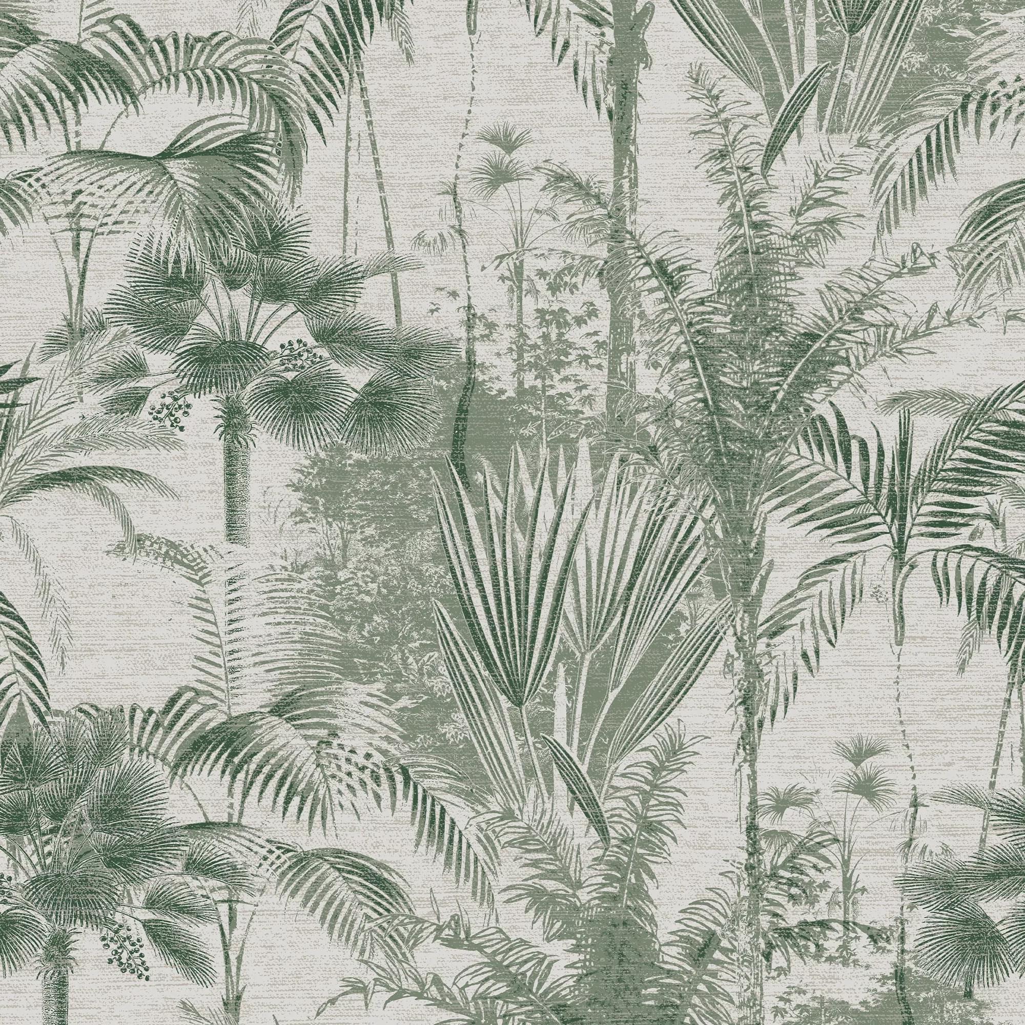 Sublime Jungle Texture Green Wallpaper Sample
