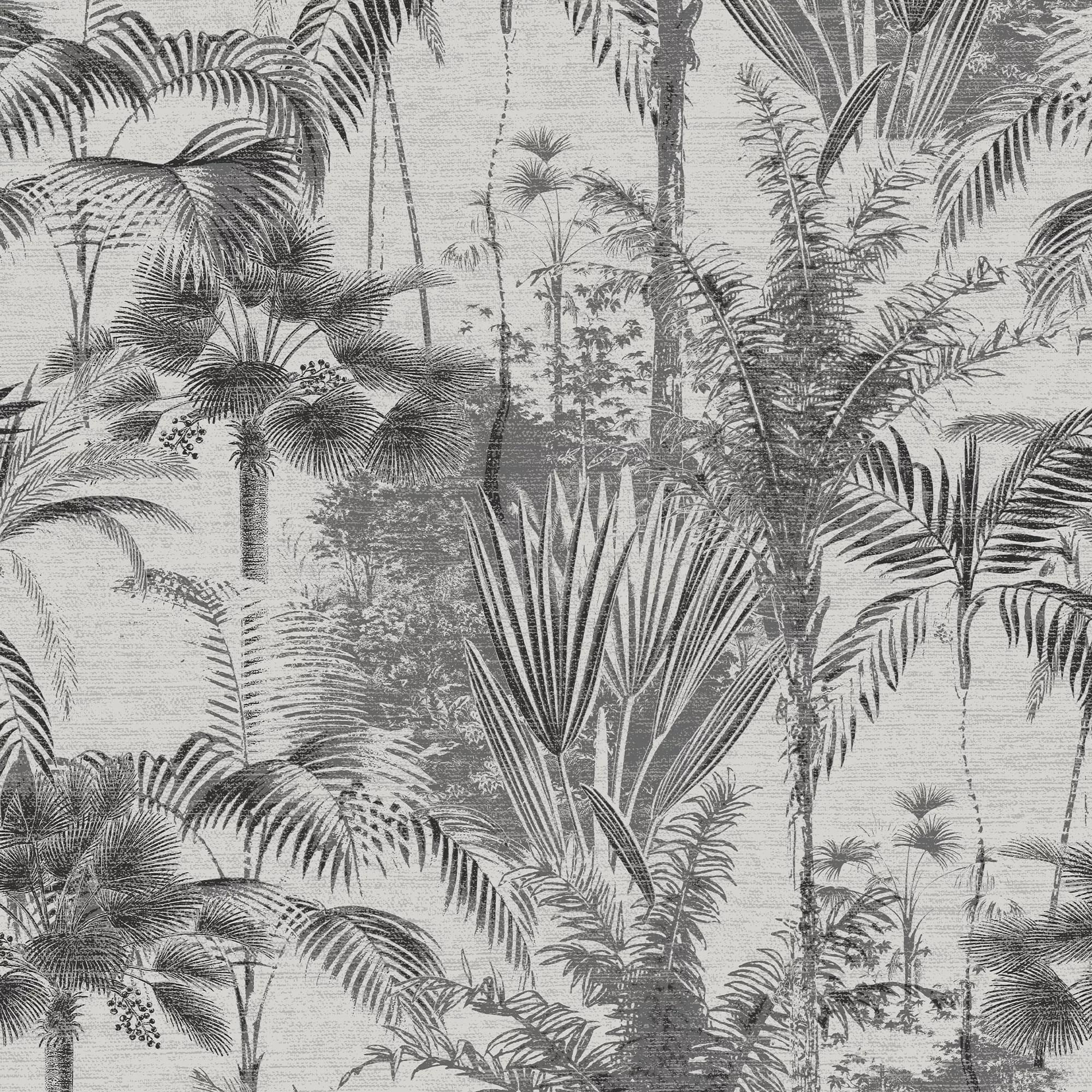 Sublime Jungle Texture Mono Wallpaper Sample