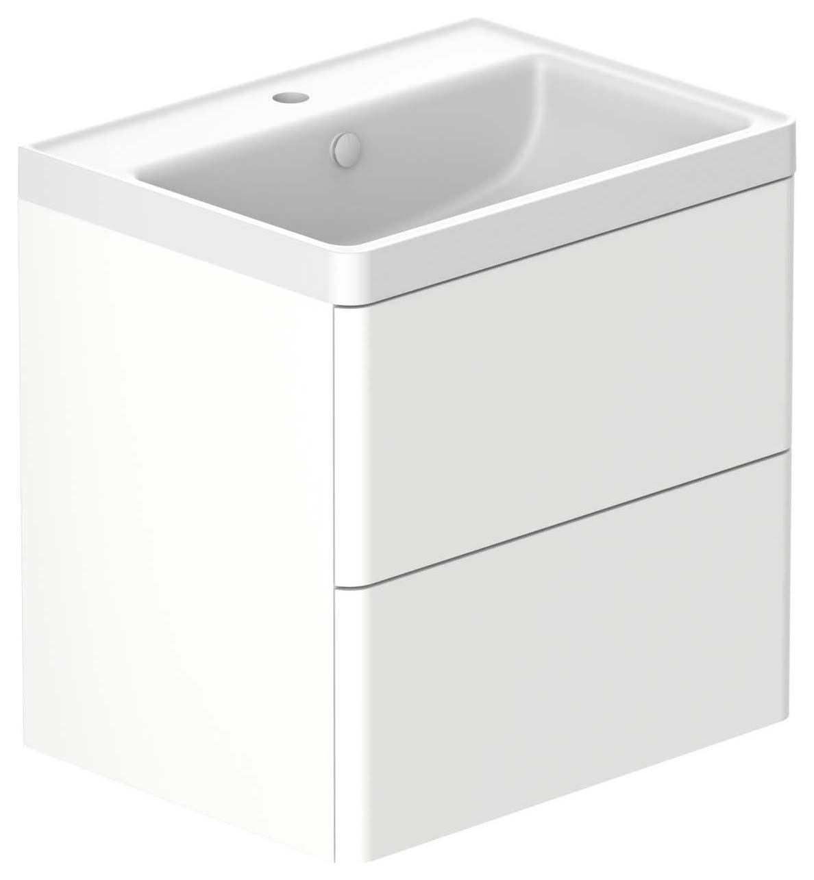 Nexa By VADO Veva Dusk White Wall Hung Vanity Unit & Mineral Cast Basin - 600mm