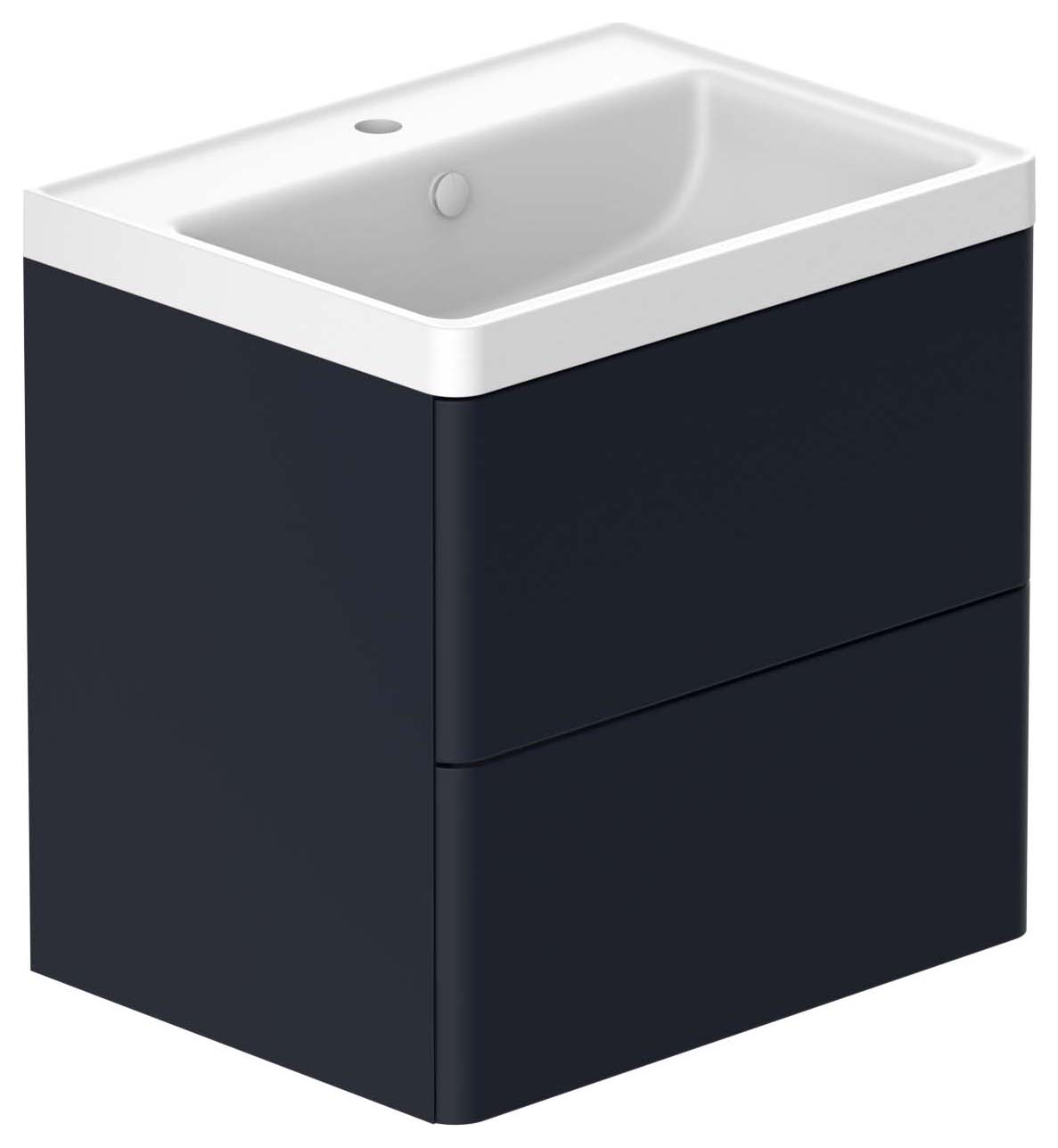 Nexa By VADO Veva Midnight Blue Wall Hung Vanity Unit & Mineral Cast Basin - 600mm