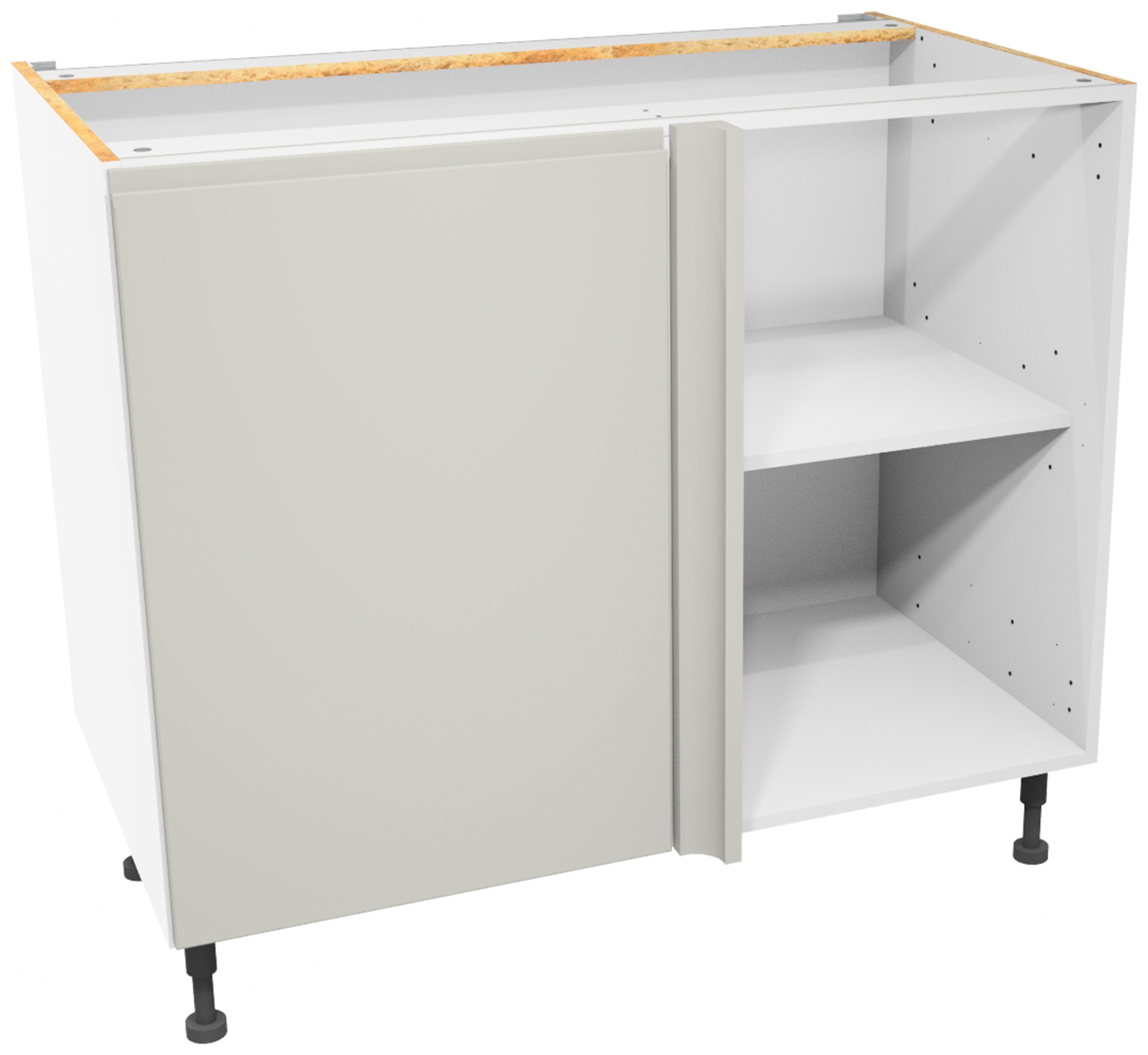 Wickes Madison Gloss Stone Corner Base Unit - 1000mm