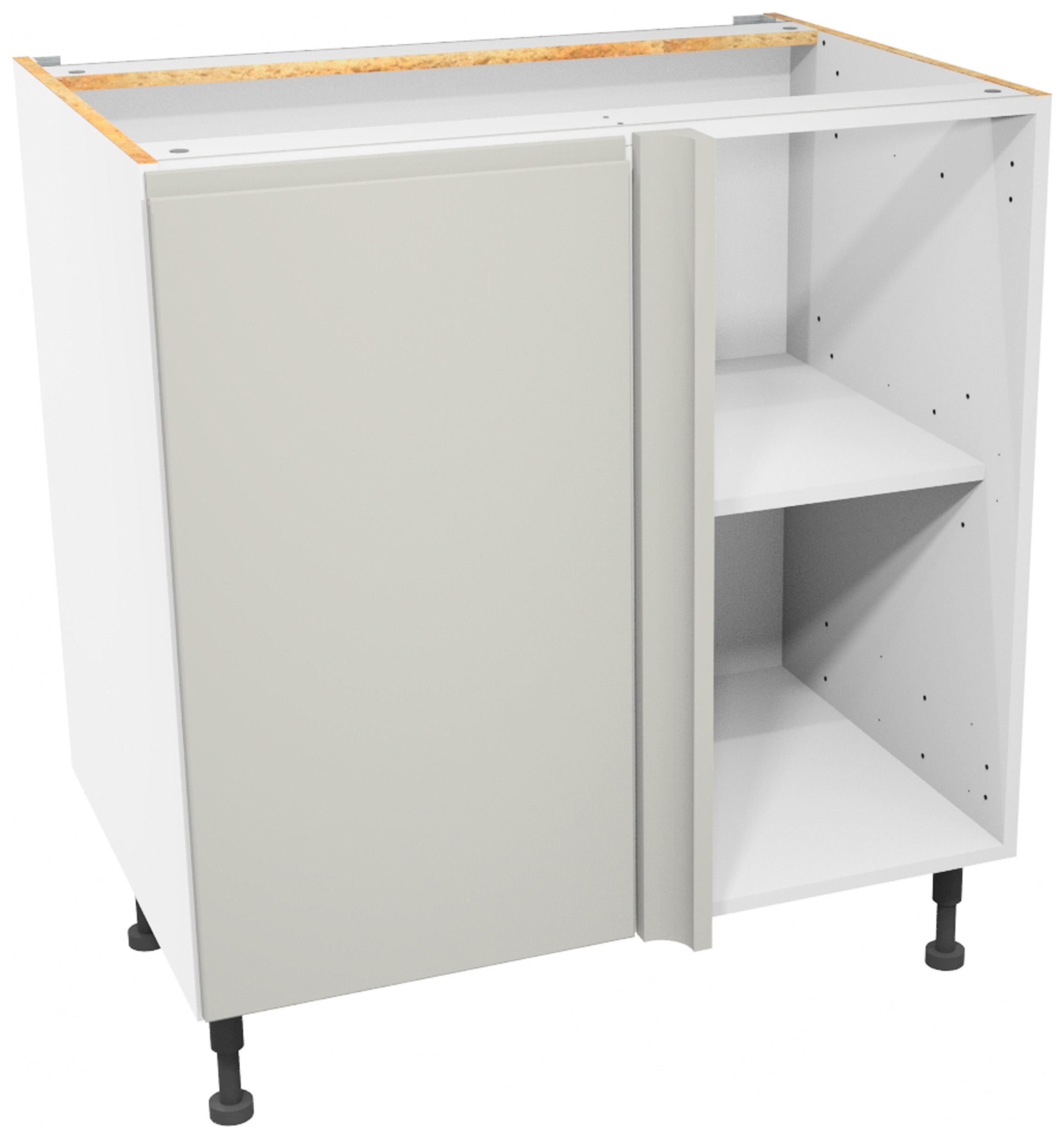 Wickes Madison Gloss Stone Corner Base Unit - 800mm