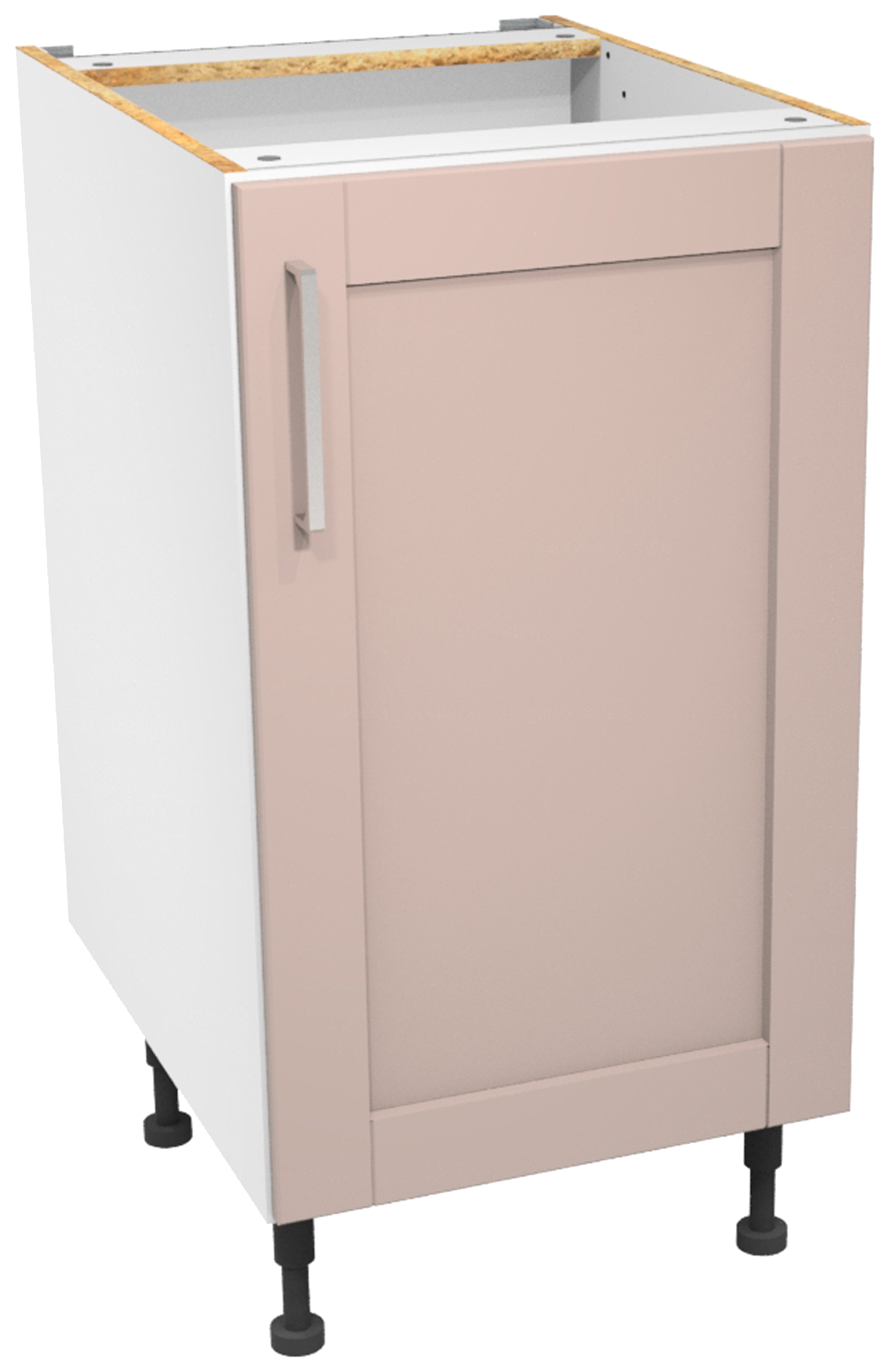 Wickes Ohio Dusky Pink Shaker Base Unit - 450mm
