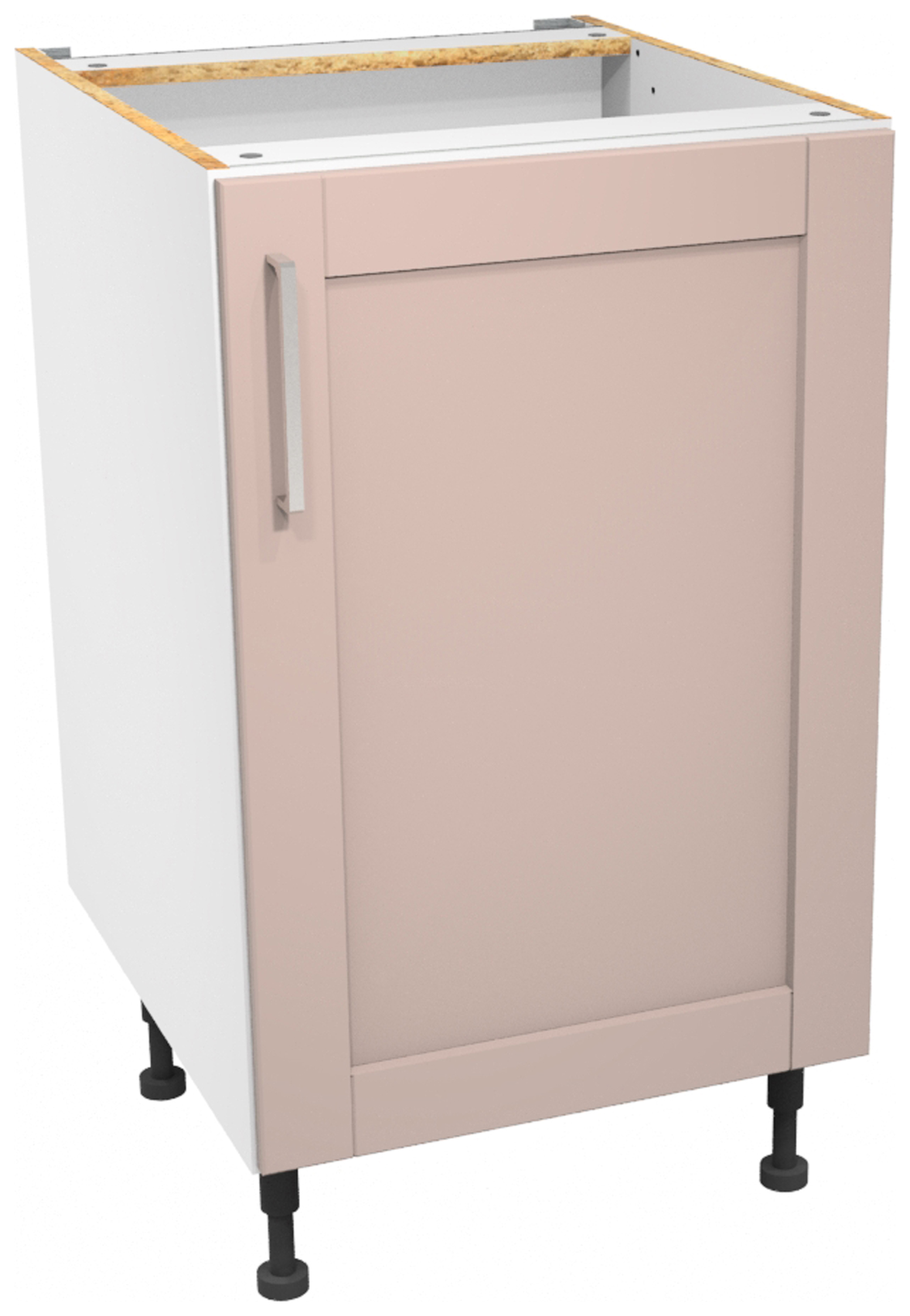 Wickes Ohio Dusky Pink Shaker Base Unit - 500mm