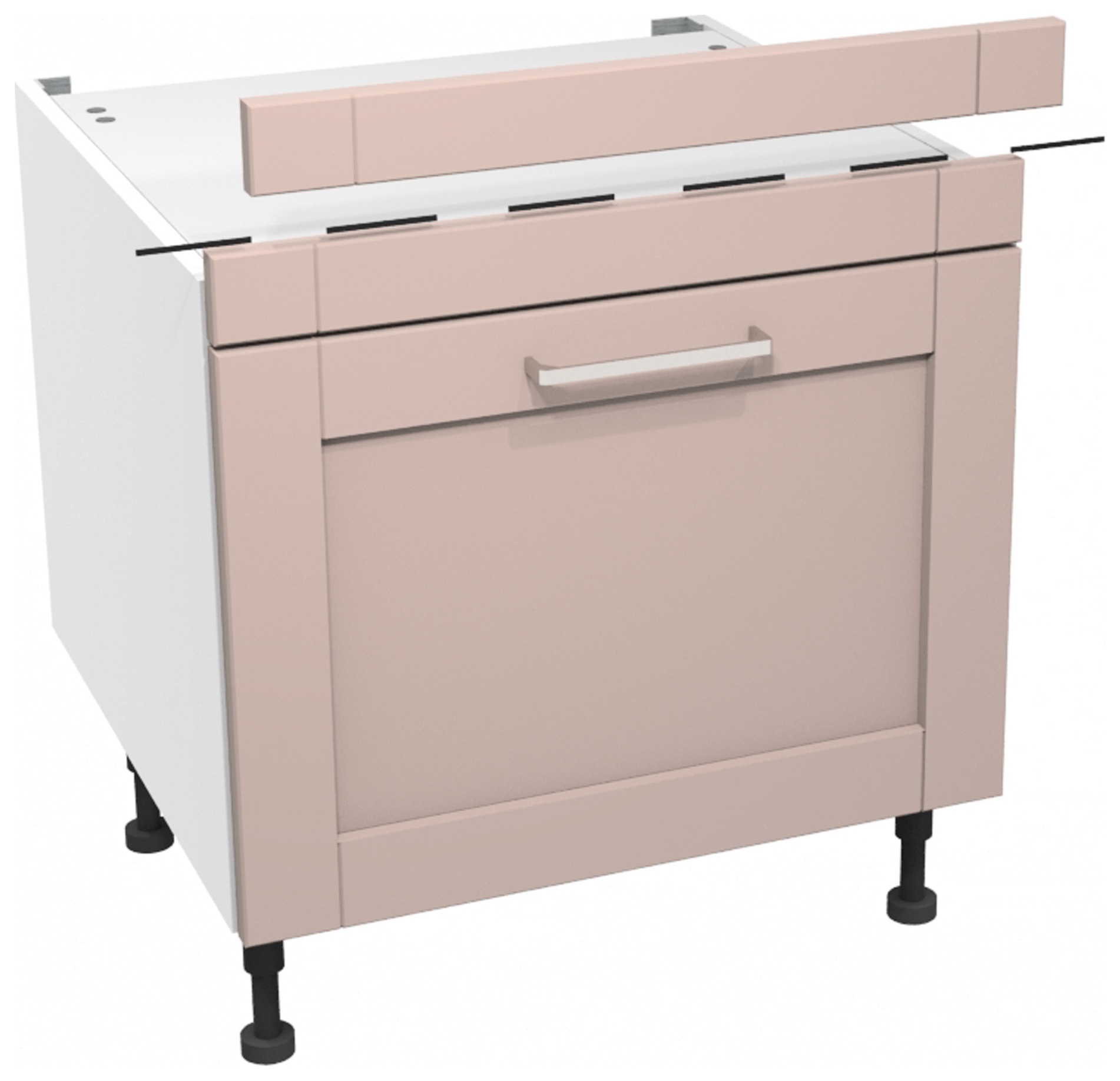 Wickes Ohio Dusky Pink 600mm Belfast Sink Unit