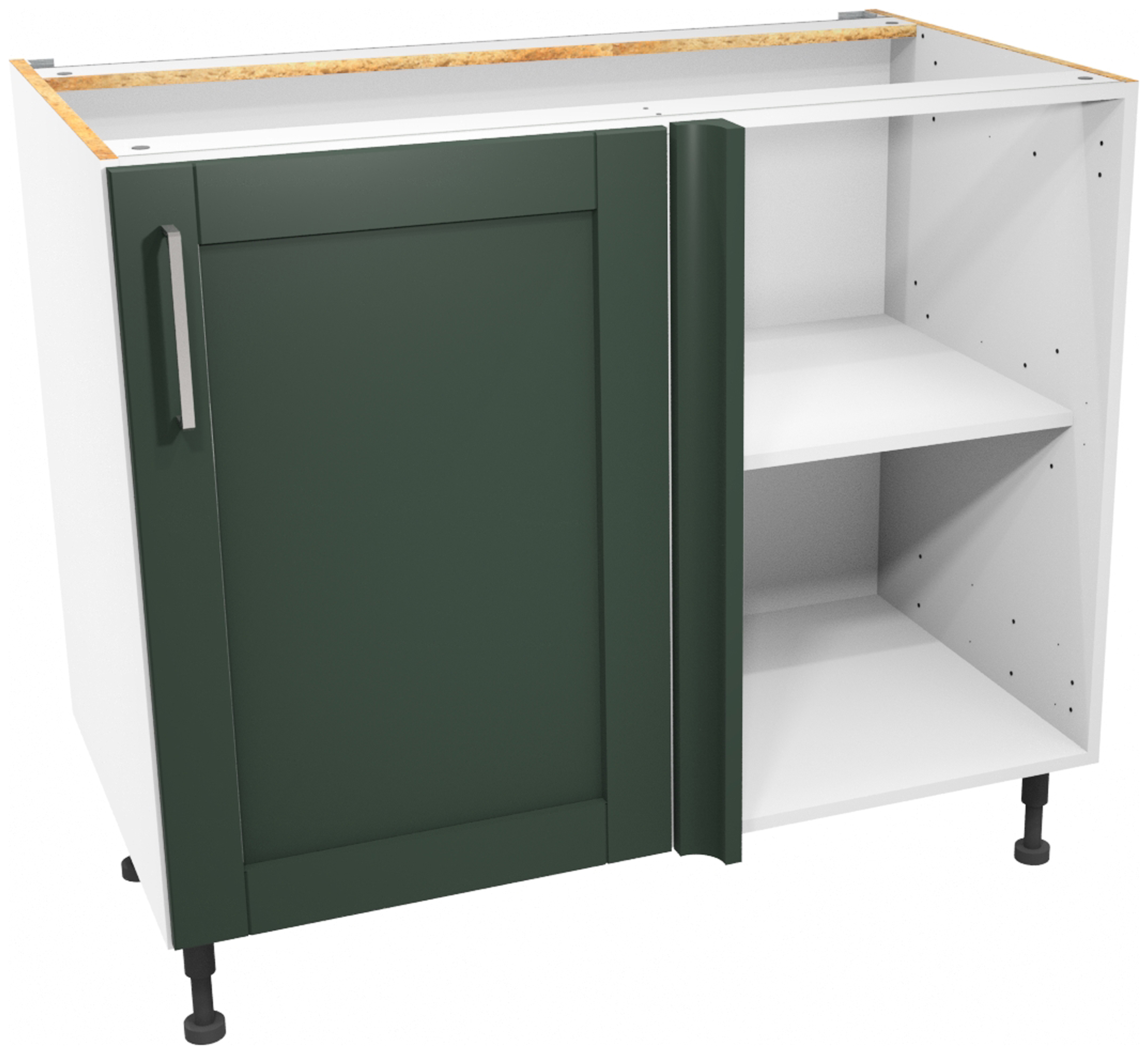 Wickes Ohio Forest Green Shaker Corner Base Unit