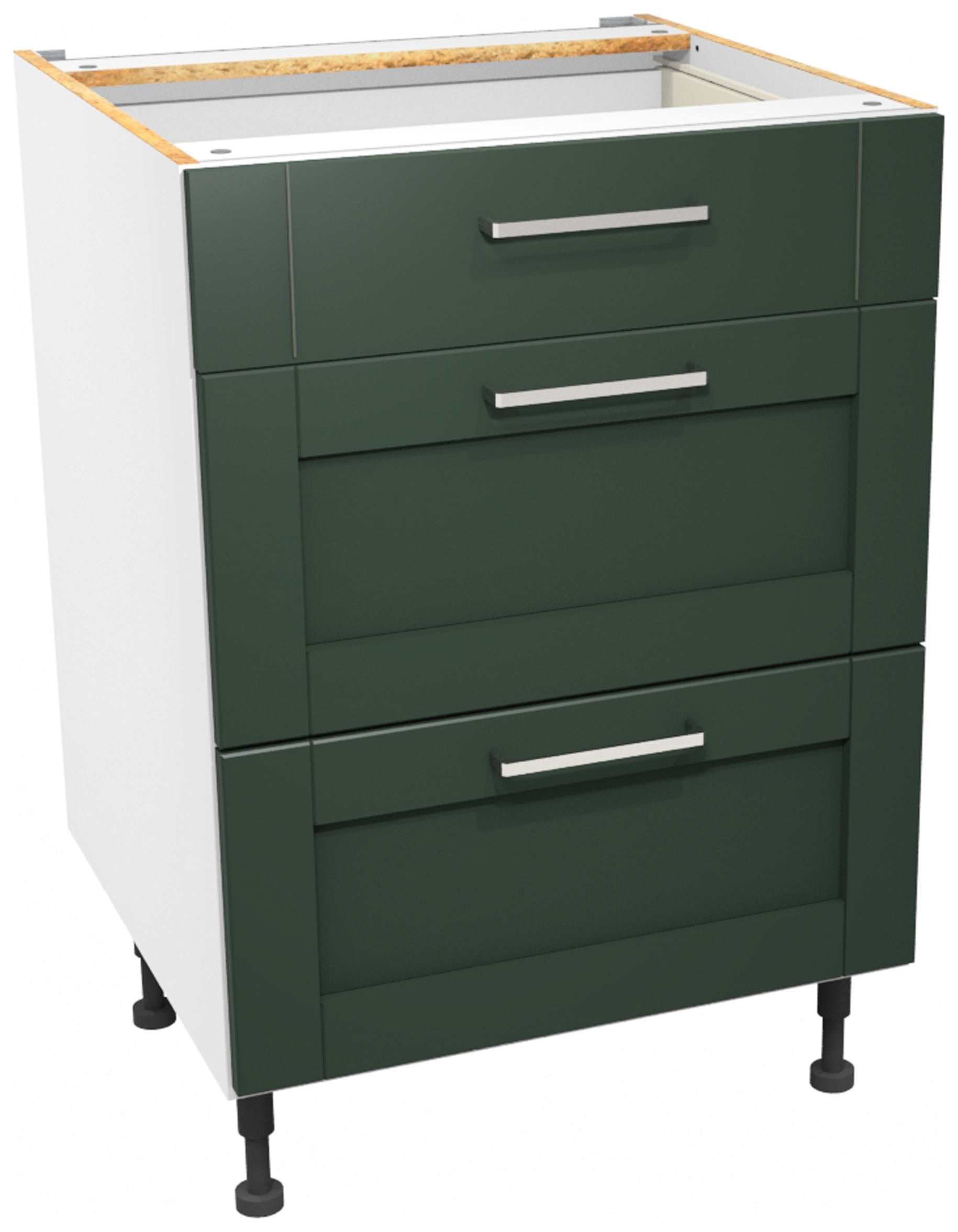Wickes Ohio Forest Green Shaker Drawer Unit - 600mm