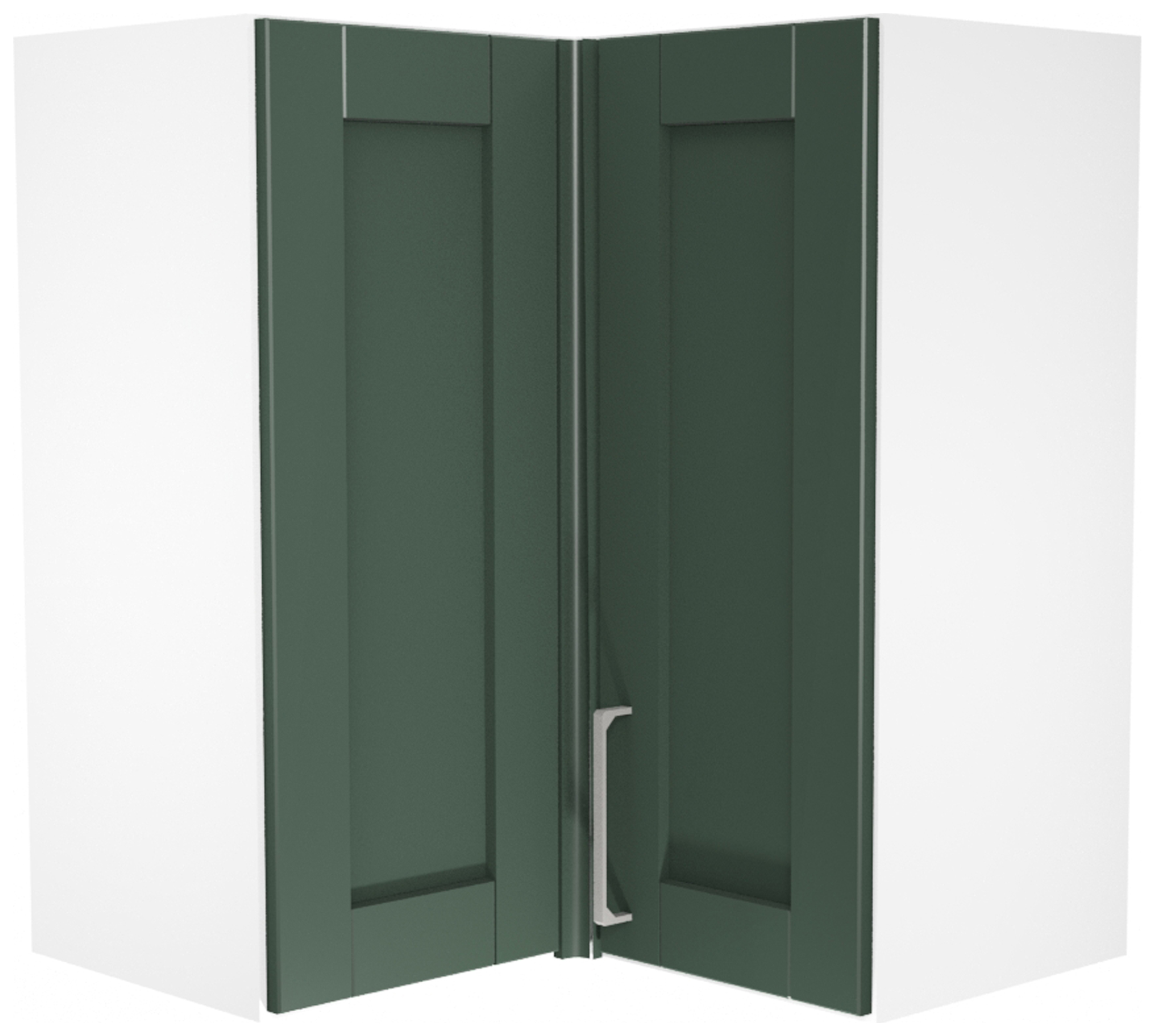 Wickes Ohio Forest Green L-Shape Corner Wall Unit - 625mm