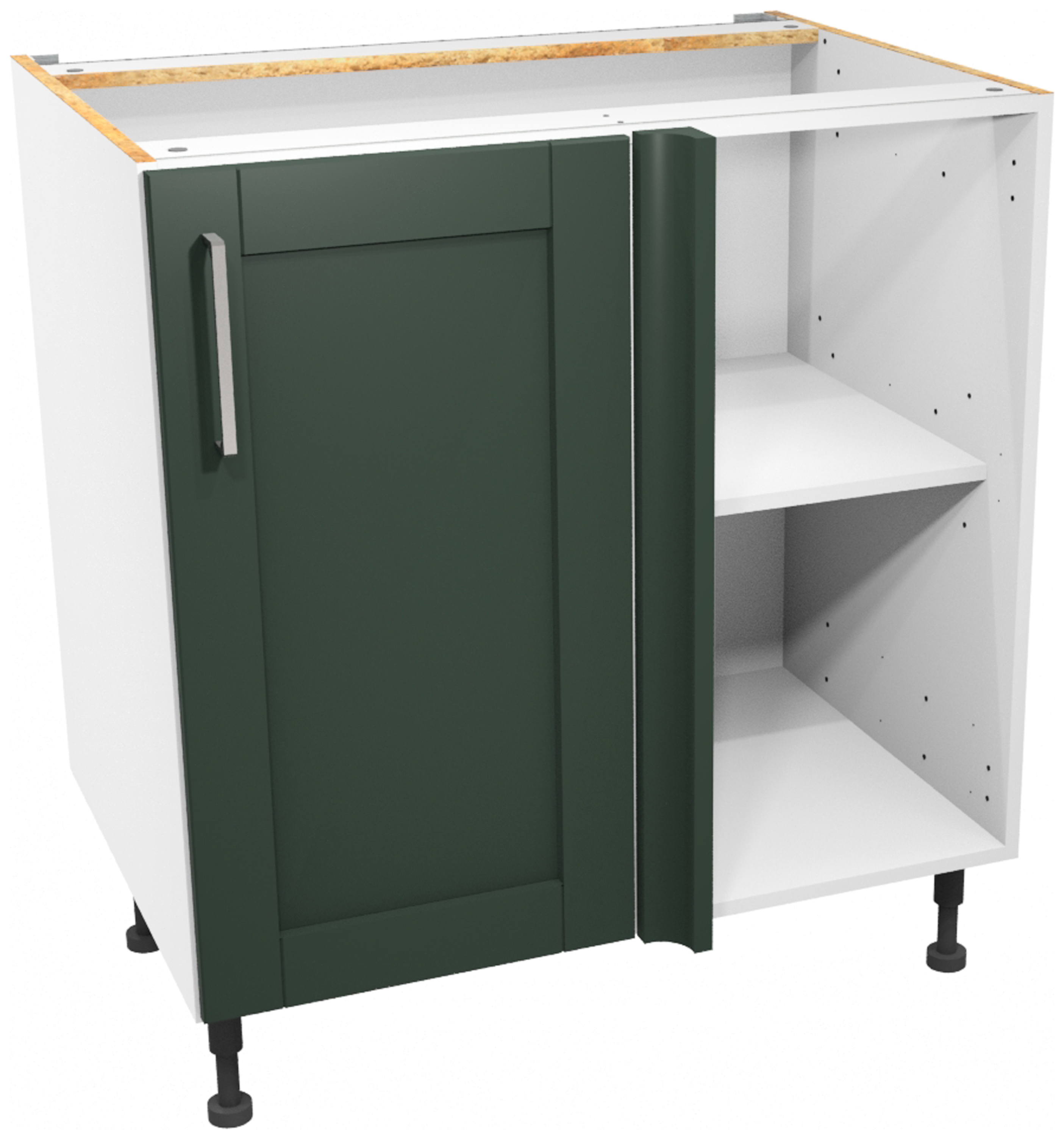 Wickes Ohio Forest Green Corner Base Unit - 800mm