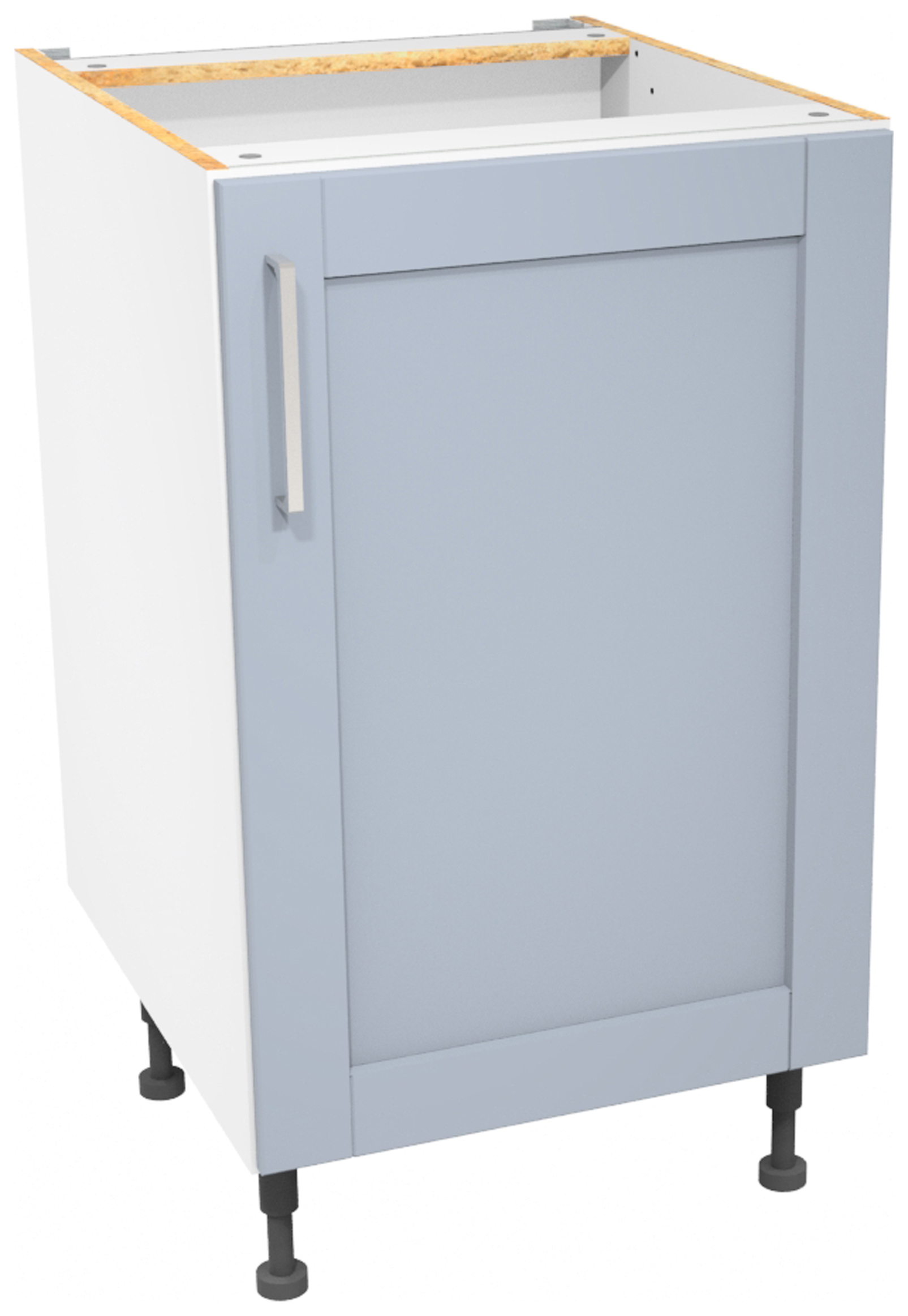 Wickes Ohio Hazy Blue Shaker Base Unit - 500mm