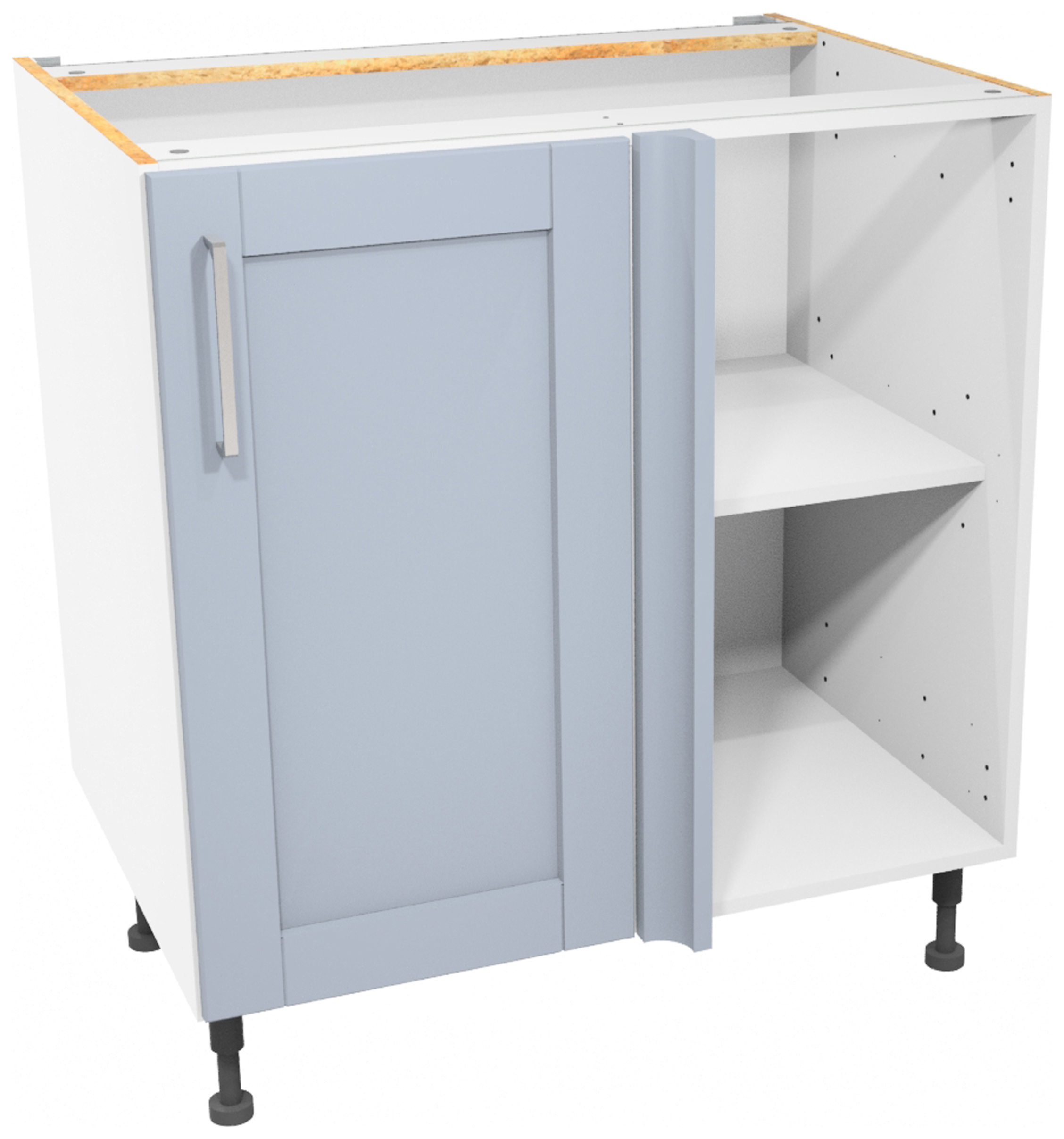 Wickes Ohio Hazy BlueCorner Base Unit - 800mm