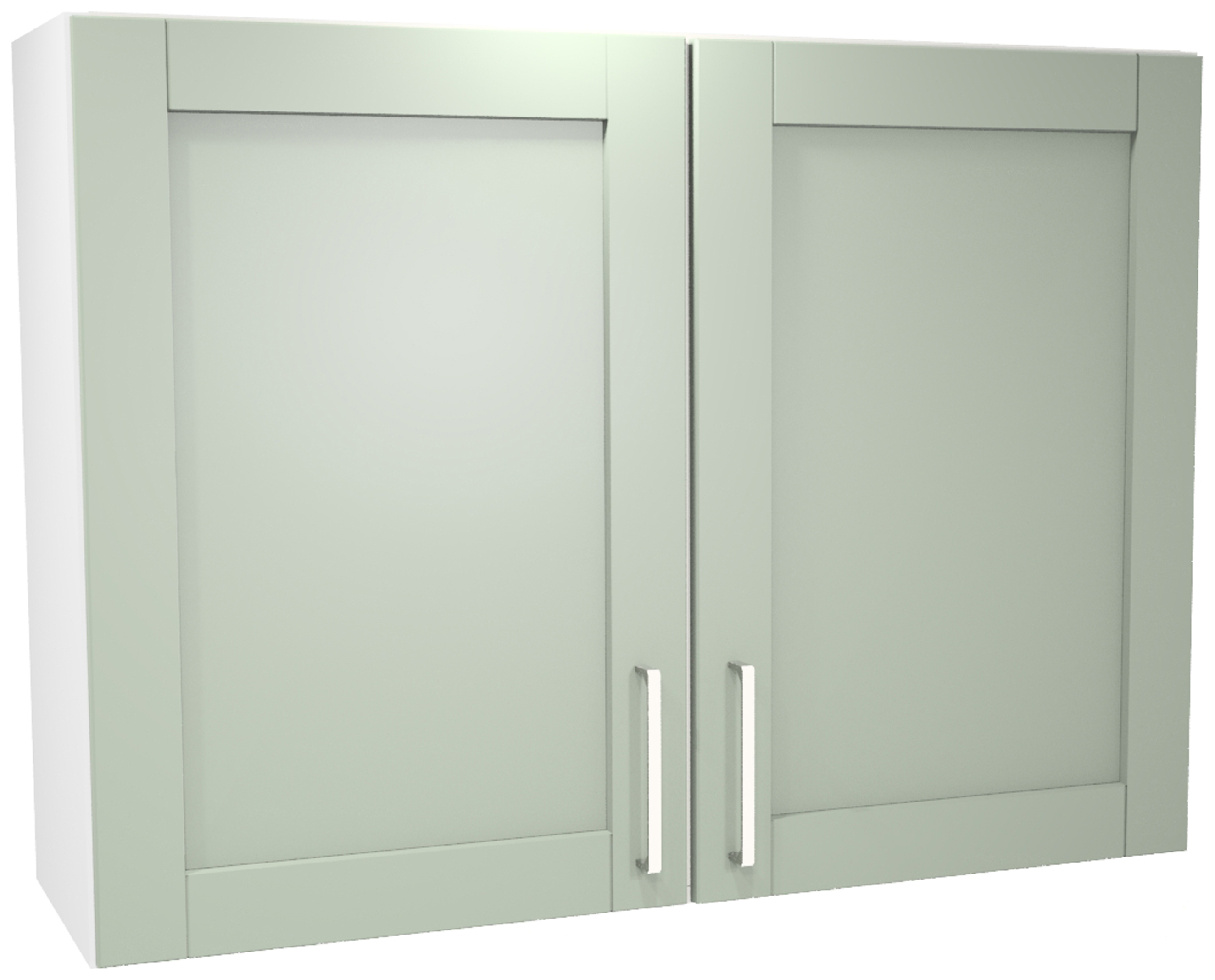 Wickes Ohio Reed Green Shaker Wall Unit - 1000mm