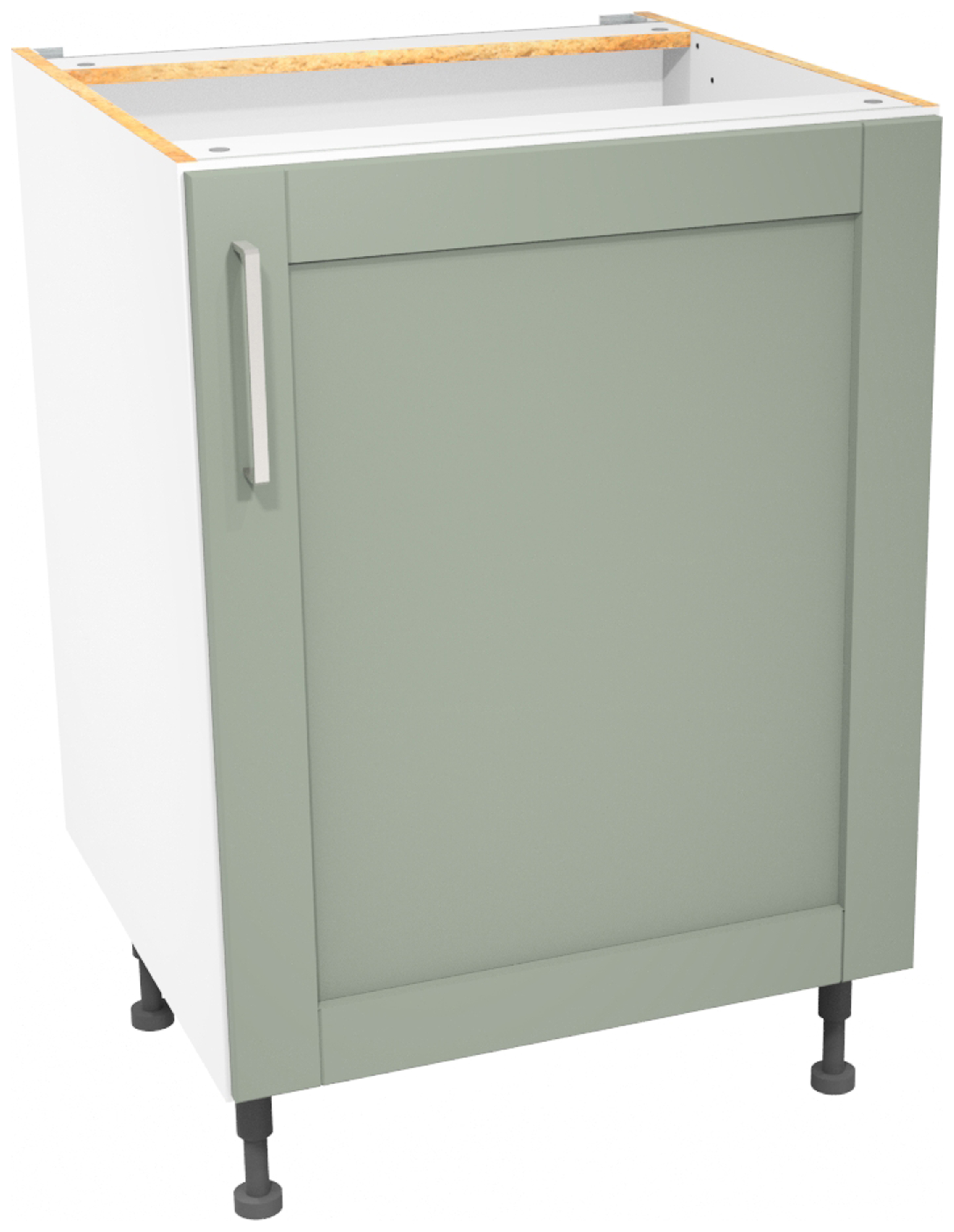 Wickes Ohio Reed Green Shaker Base Unit - 600mm