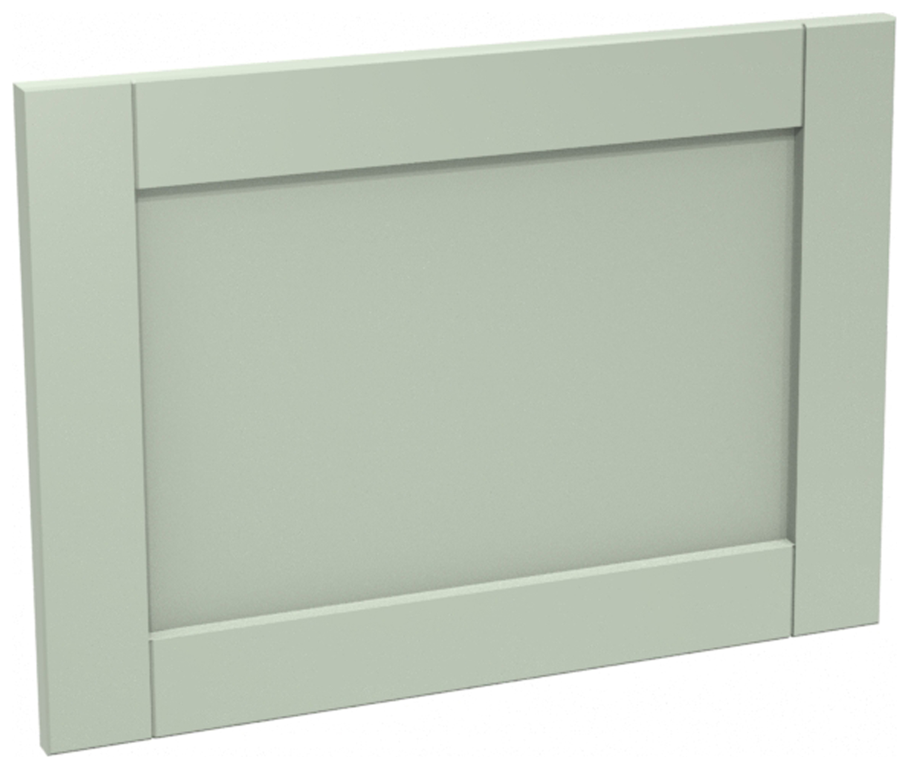 Wickes Ohio Reed Green Shaker Appliance Door (D) - 600 x 437mm