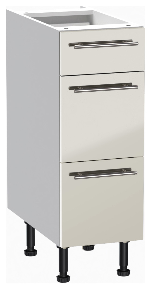 Wickes Orlando Gloss Stone Shaker Drawer Unit - 300mm